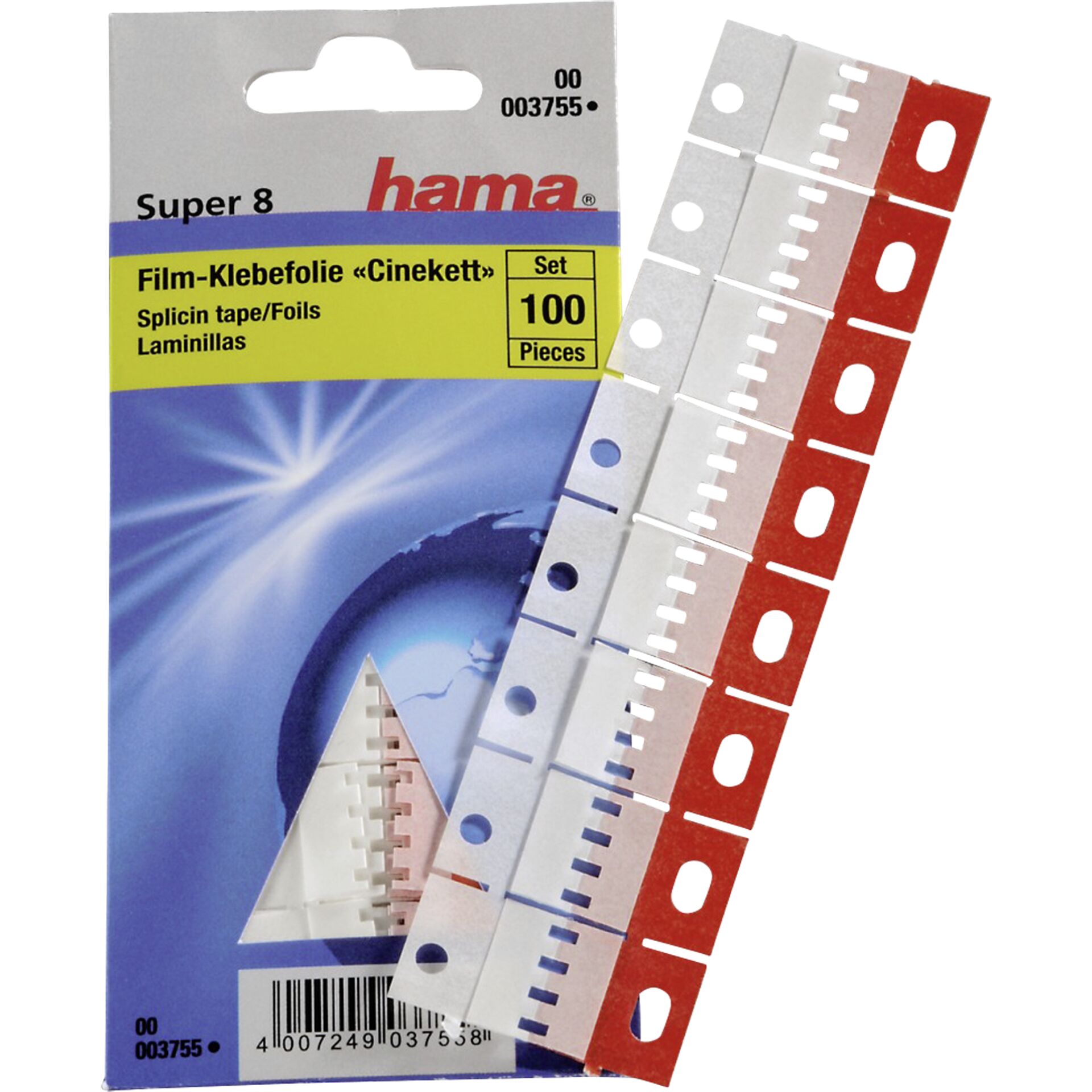 Hama Klebefolie Cinekett S 8 100 Stk.                    3755