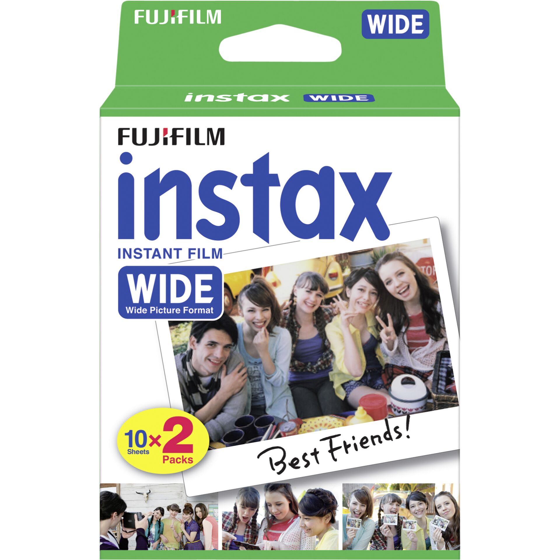 20er-Pack Fujifilm Instax Wide Film, 108x86 mm 