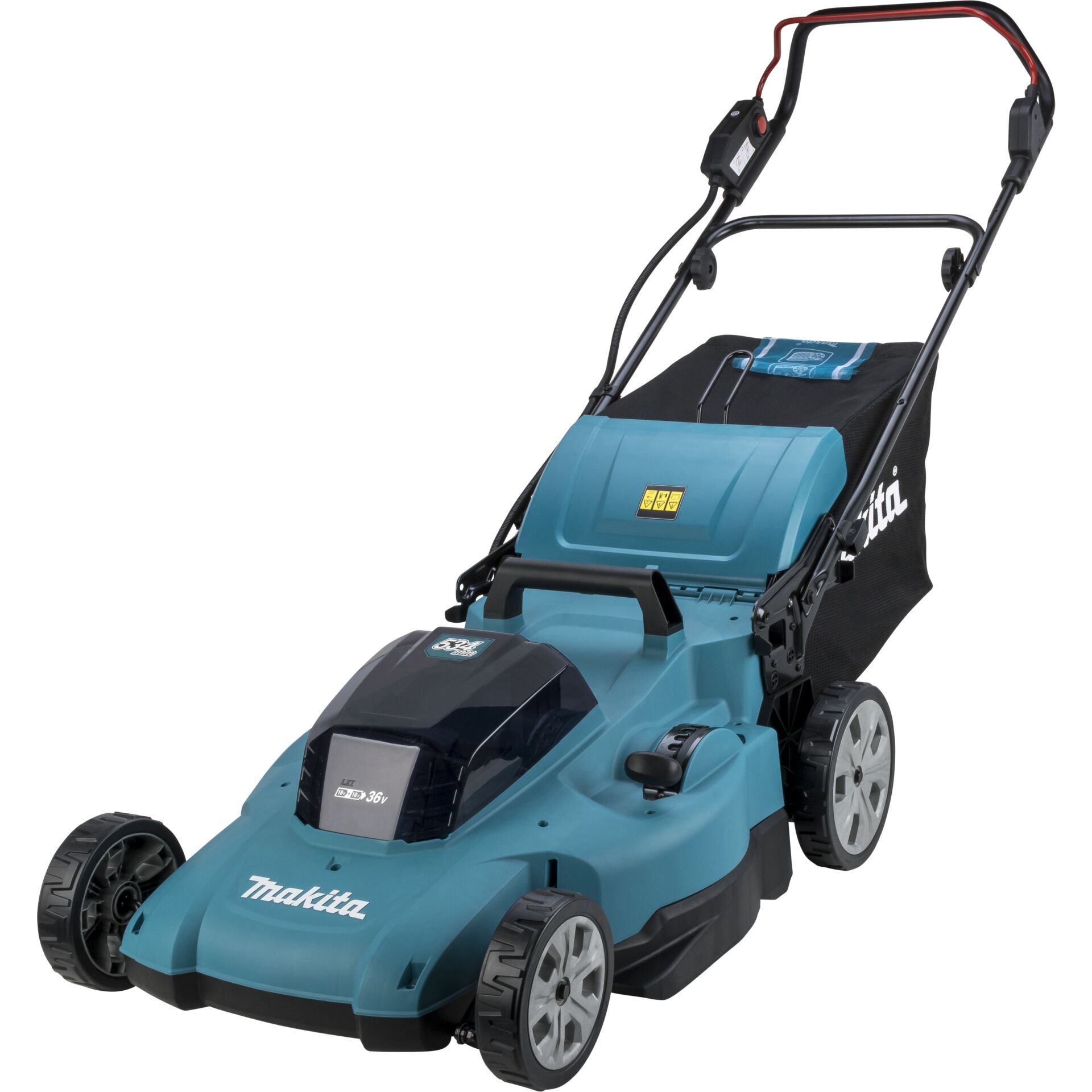 Makita DLM538Z Rasenmäher Schieberasenmäher Akku Schwarz, Blau, Metallisch