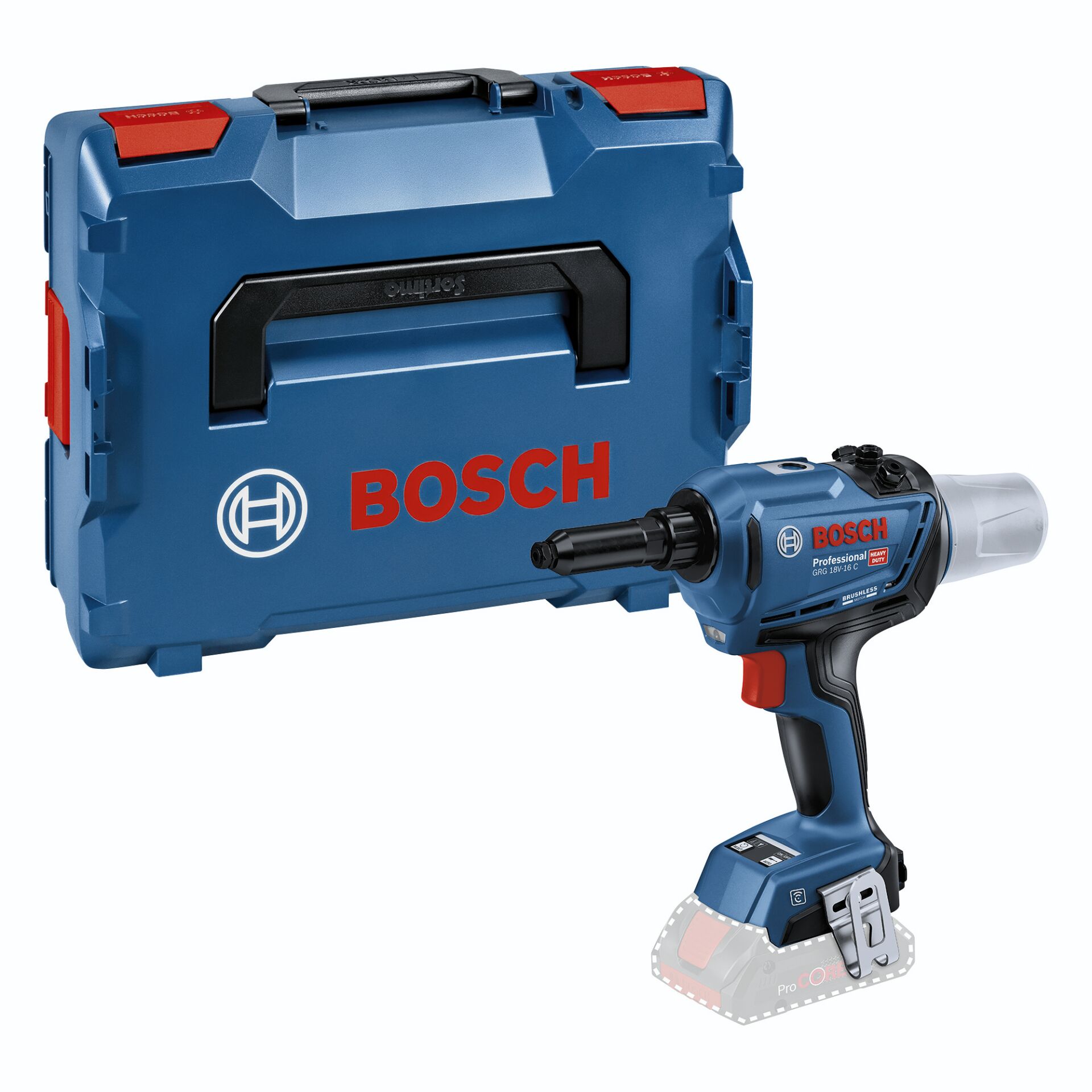 Bosch GRG 18V-16 C solo L-BOXX Akku-Nietpistole