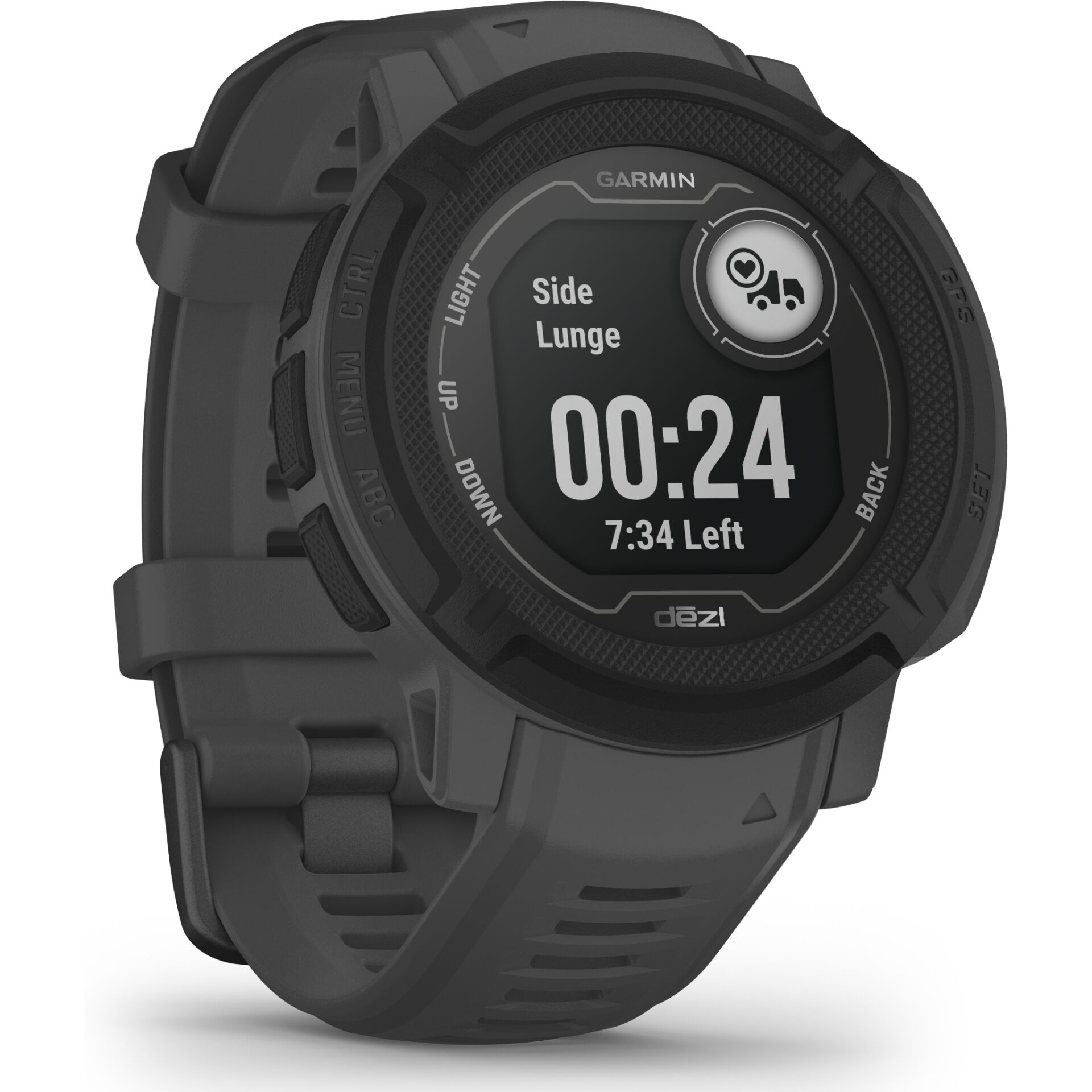 Garmin Instinct 2 Dezl Edition 2,29 cm (0.9) MIP 45 mm Digital 176 x 176 Pixel Schwarz GPS