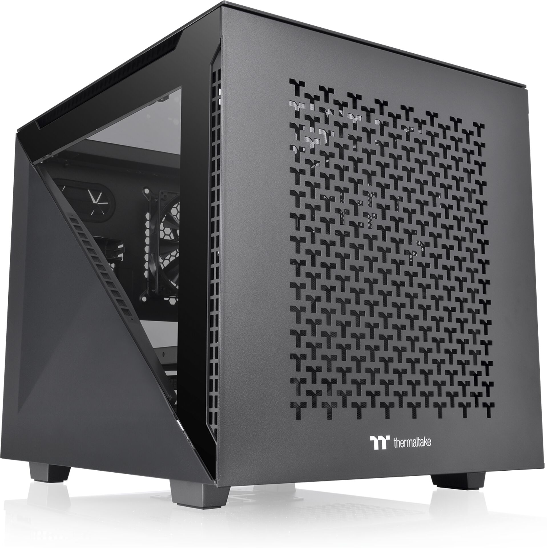 Thermaltake Divider 200 TG Air Micro Micro Tower Schwarz