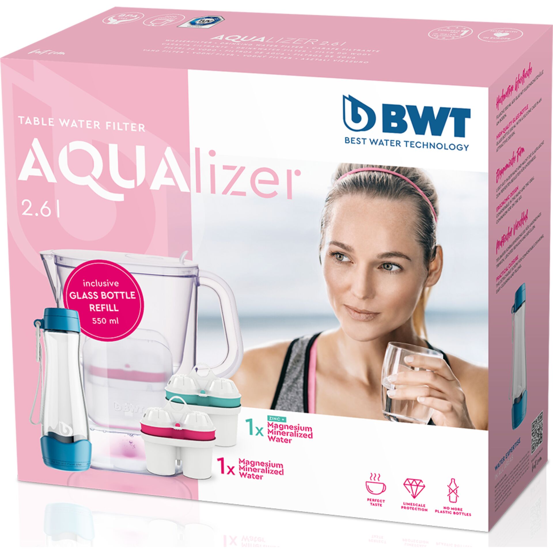 BWT AQUAlizer Baselight 2,6l 125302077 inkl. Glasflasche