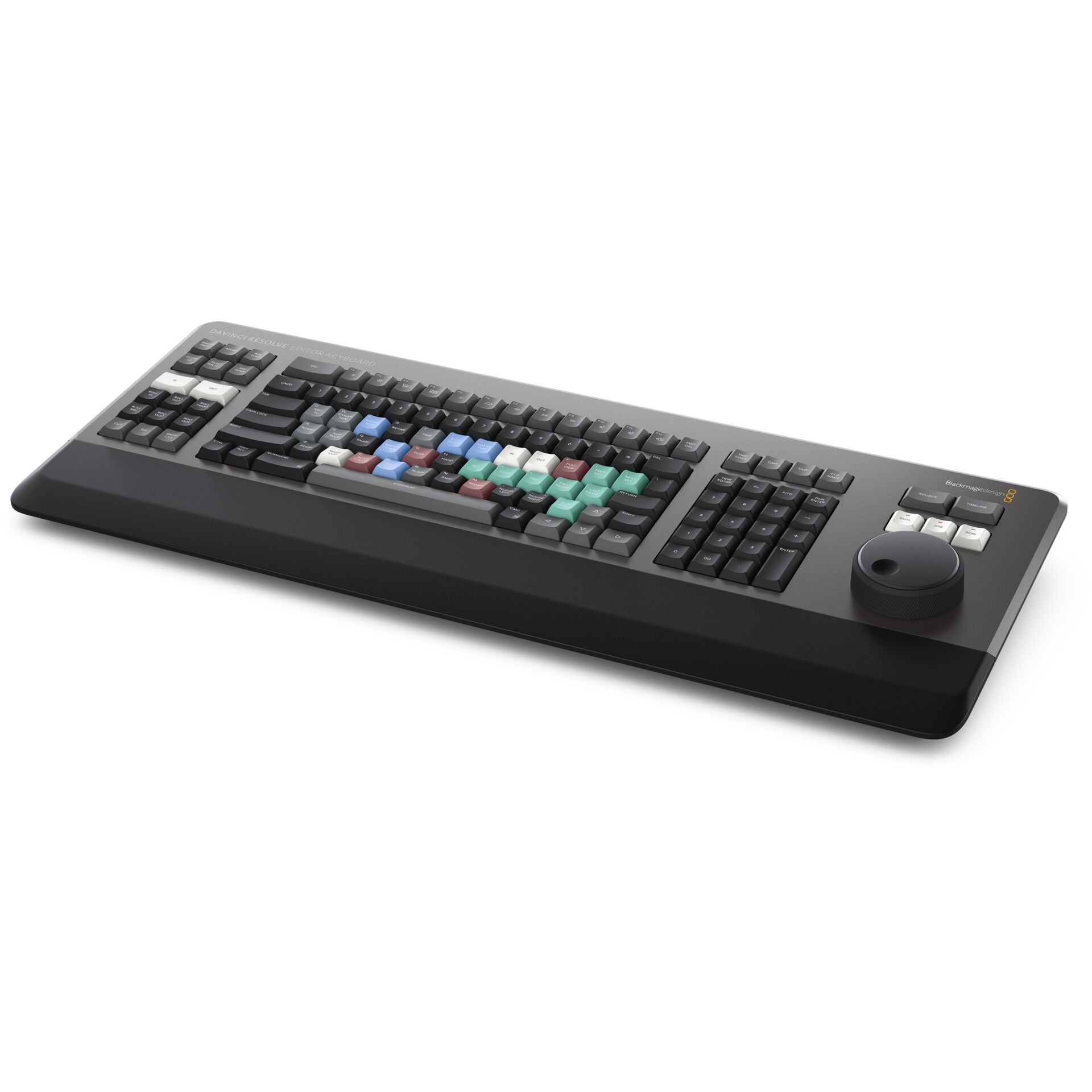 Blackmagic Design BMD-DV/RES/BBPNLMLEKB Tastatur Büro QWERTY Schwarz, Grau