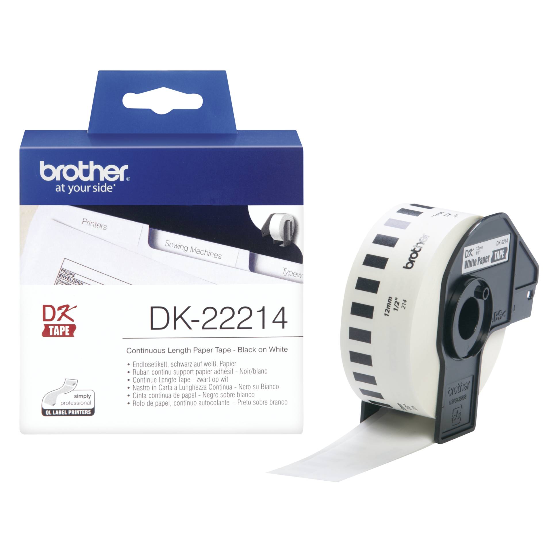 Brother DK-22214 Endlosetiketten 