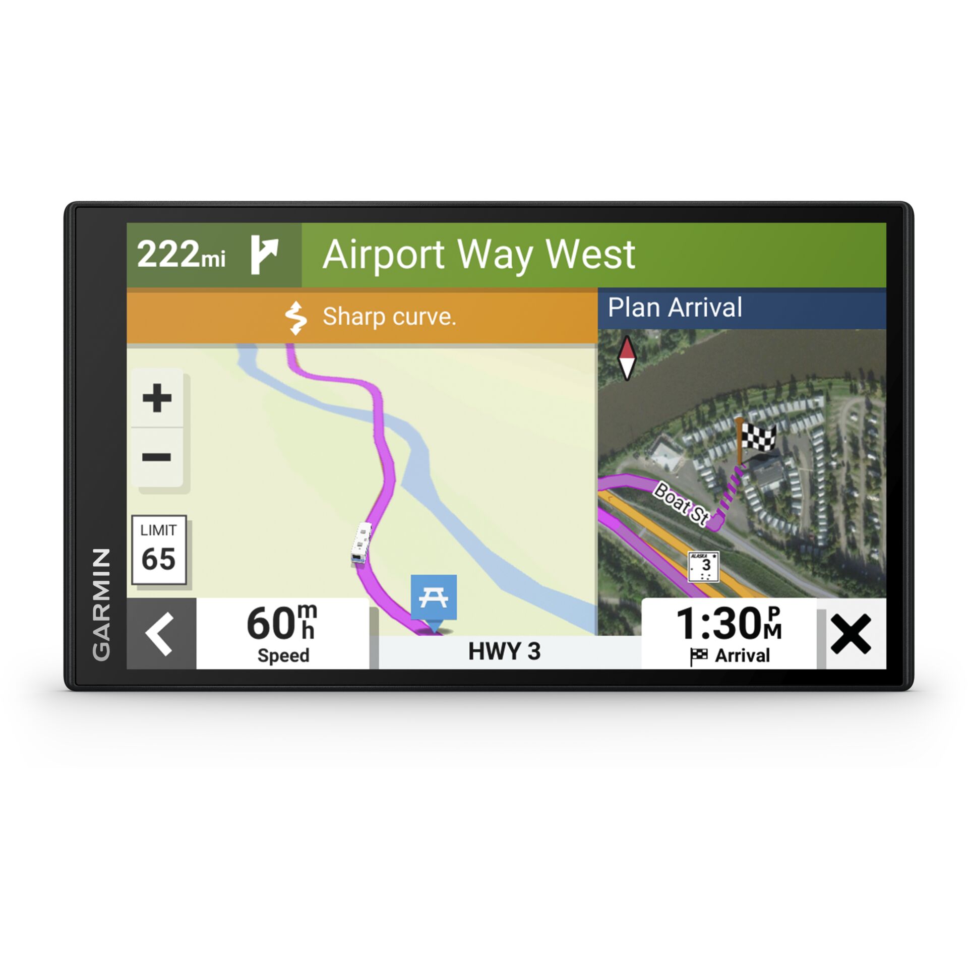 Garmin Camper 795 Navigationssystem Fixed 17,8 cm (7) TFT Touchscreen 239,6 g Schwarz