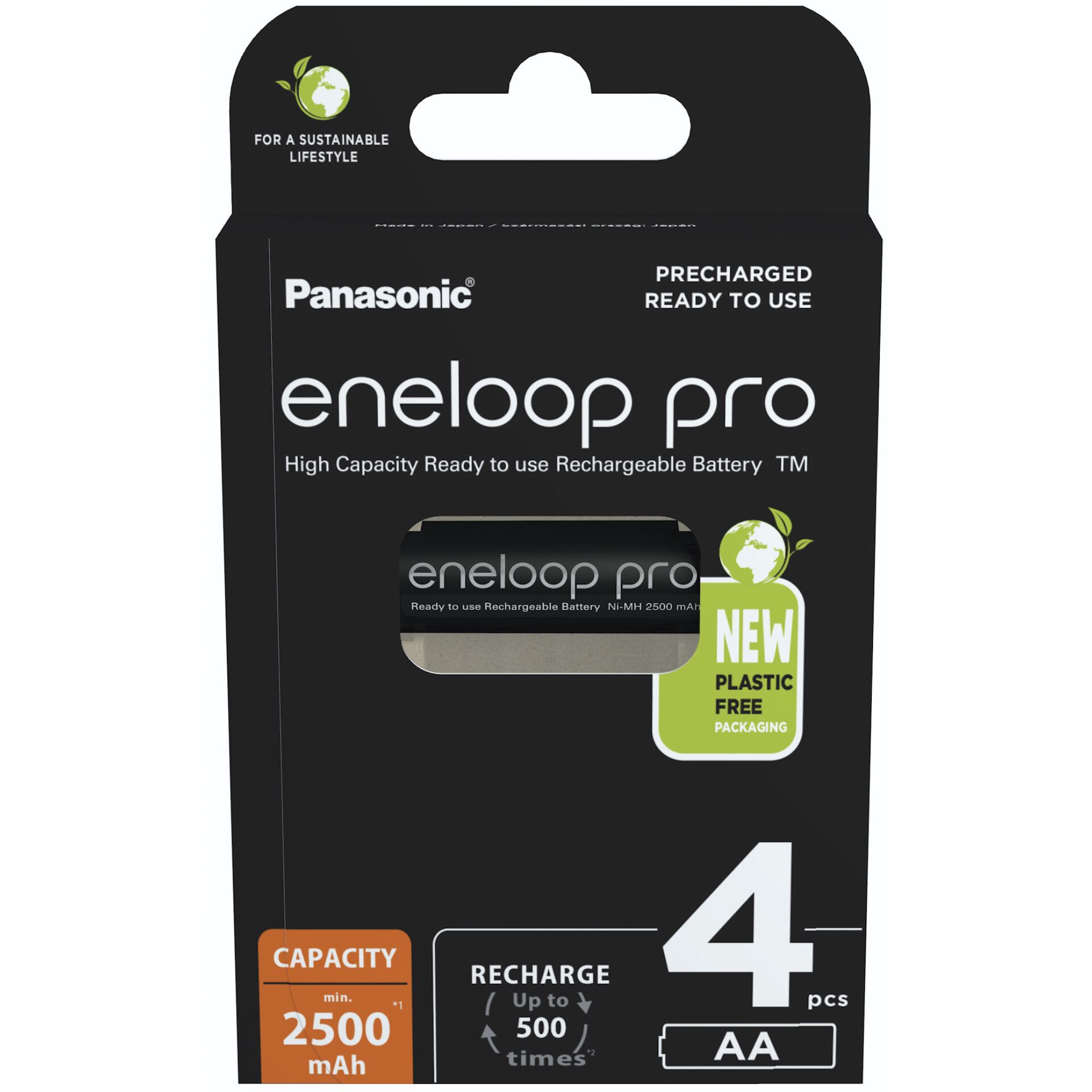 Panasonic eneloop pro (Gen 3) Mignon AA NiMH 2500mAh, 4er-Pack