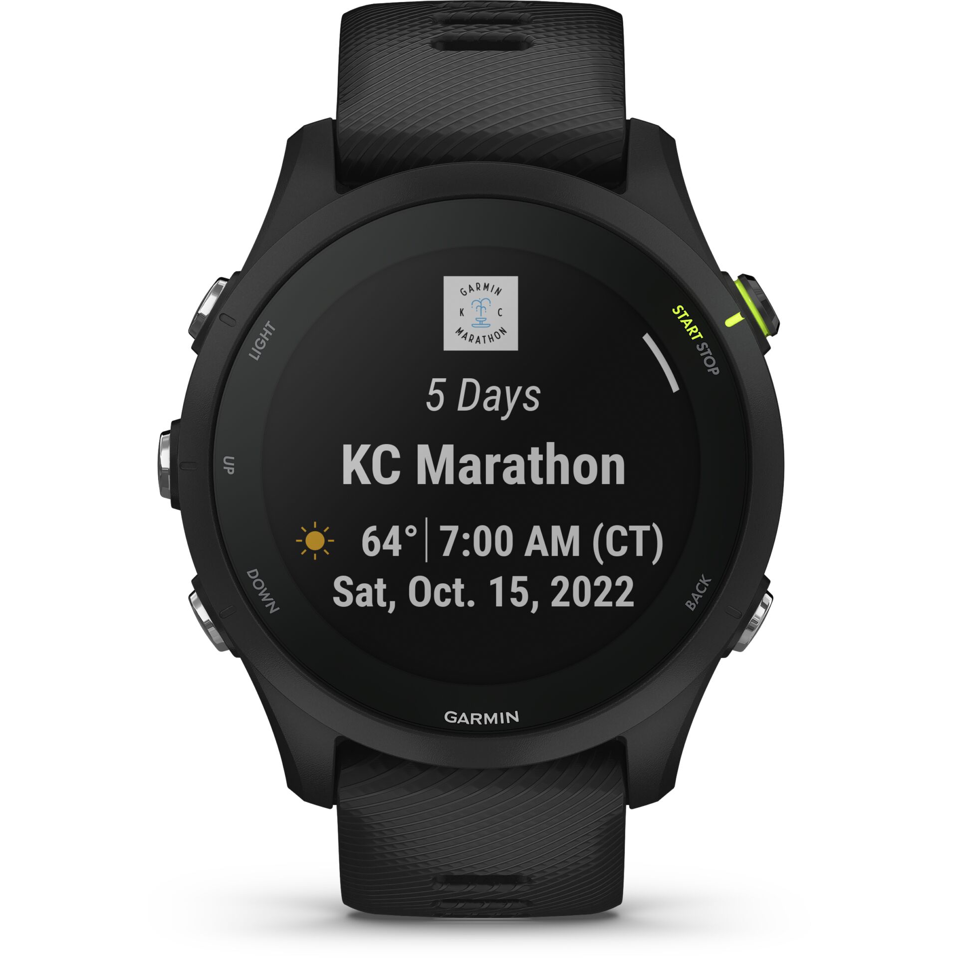 Garmin Forerunner 255 Music 3,3 cm (1.3) MIP 46 mm Digital 260 x 260 Pixel Touchscreen Schwarz WLAN GPS