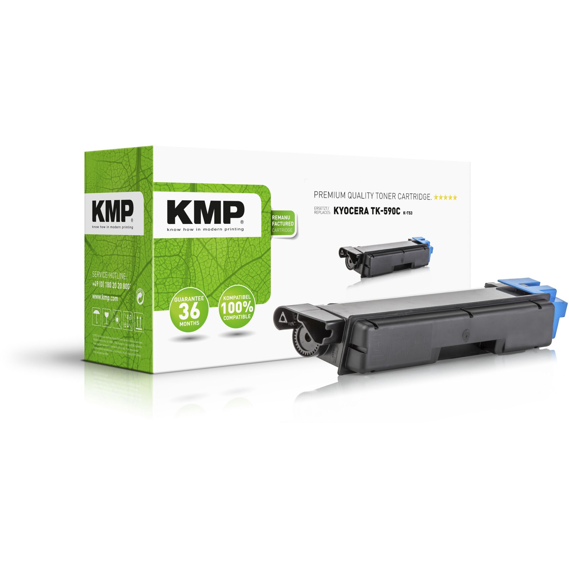 KMP K-T53 Toner cyan kompatibel mit Kyocera TK-590 C