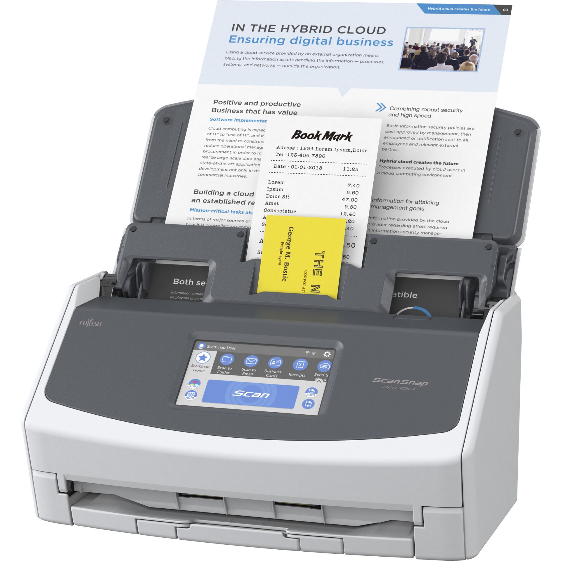 Fujitsu ScanSnap iX1600 Scanner 