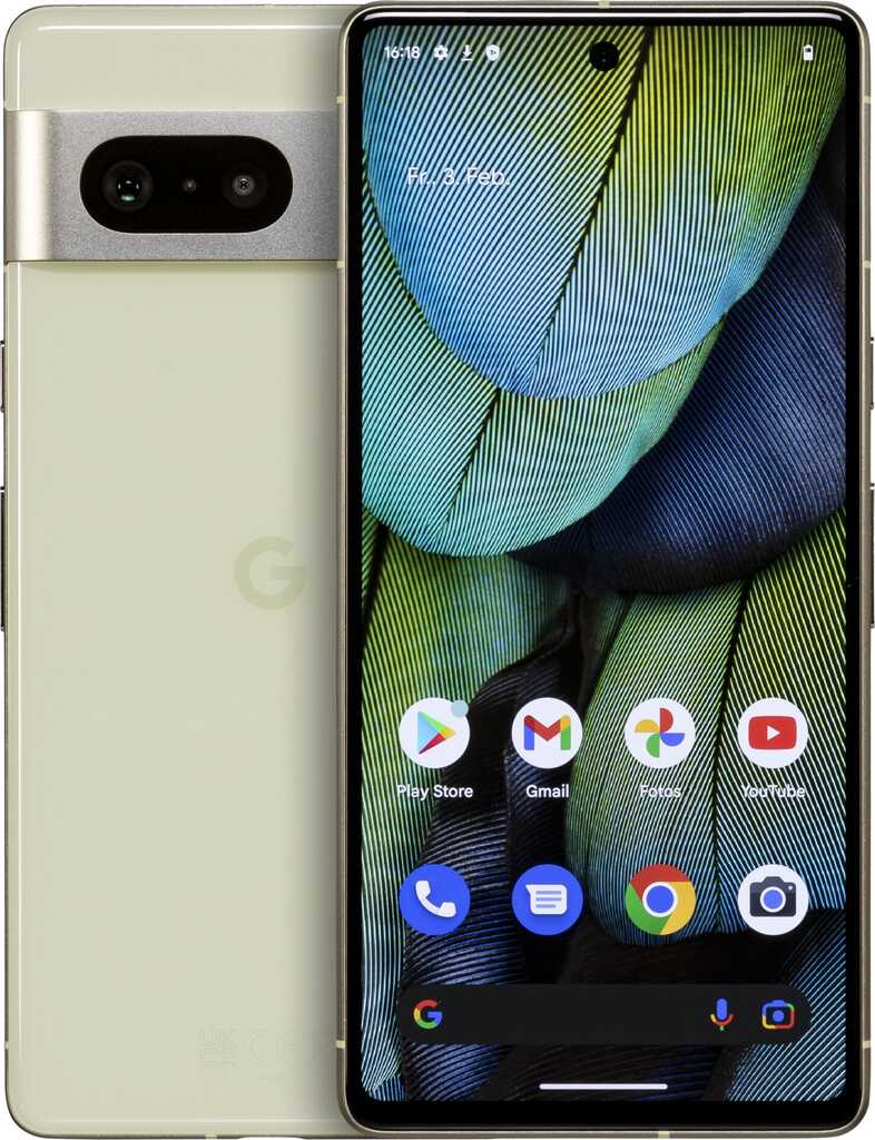 Google Pixel 7 128GB Lemongrass, 6.3 Zoll, 50.0MP, 8GB, 128GB, Android Smartphone