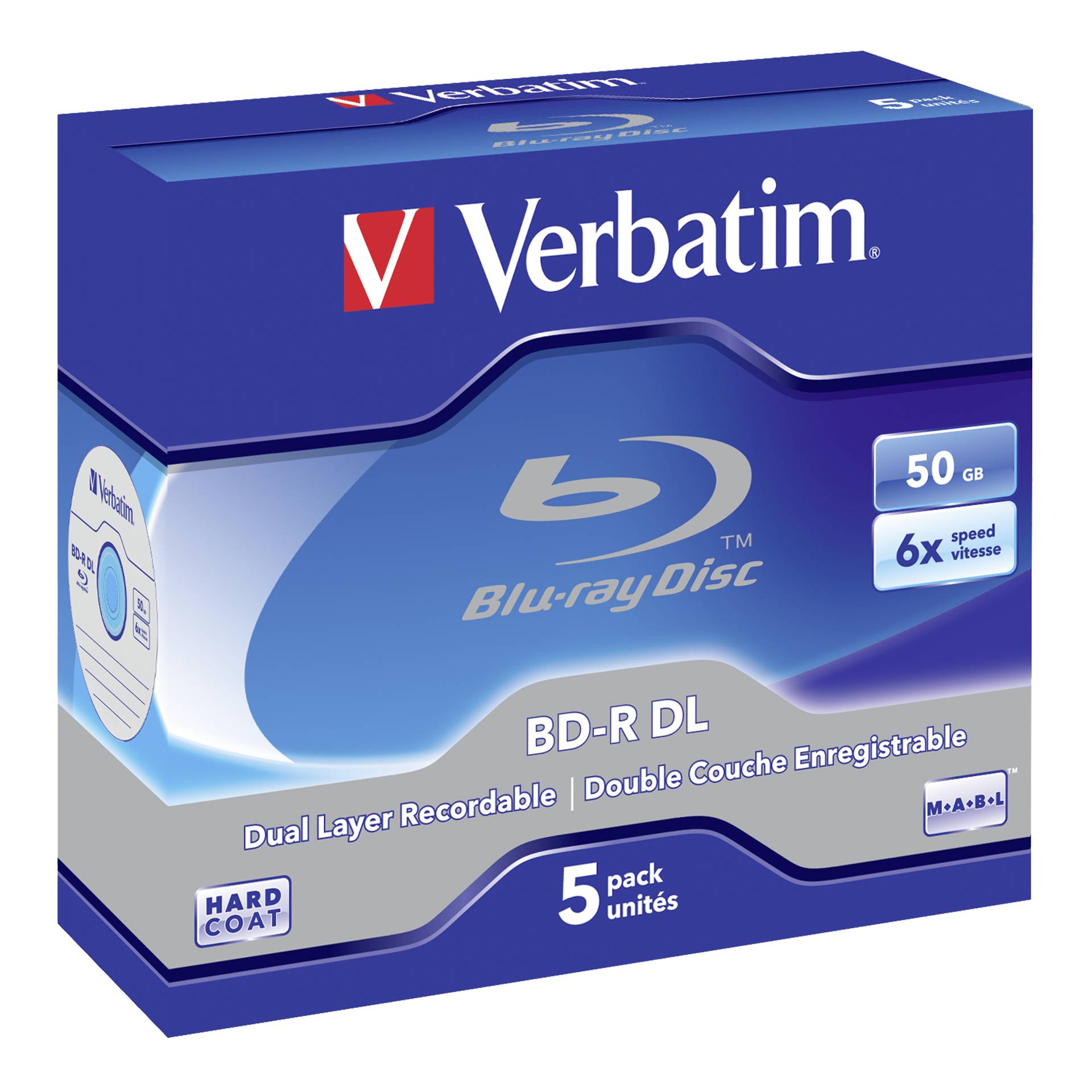 Verbatim BD-R 6x 5er Jewelcase 50GB BD-Rohlinge 