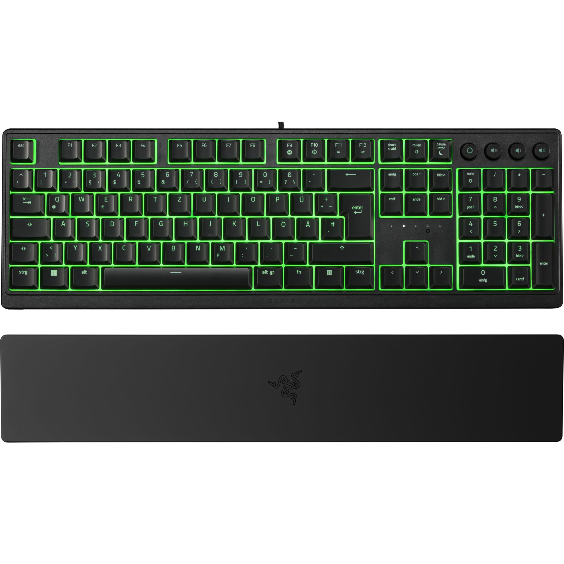 Razer Ornata V3, Layout: DE, Rubber Dome, Razer Mecha-Membrane, RGB, Gaming-Tastatur