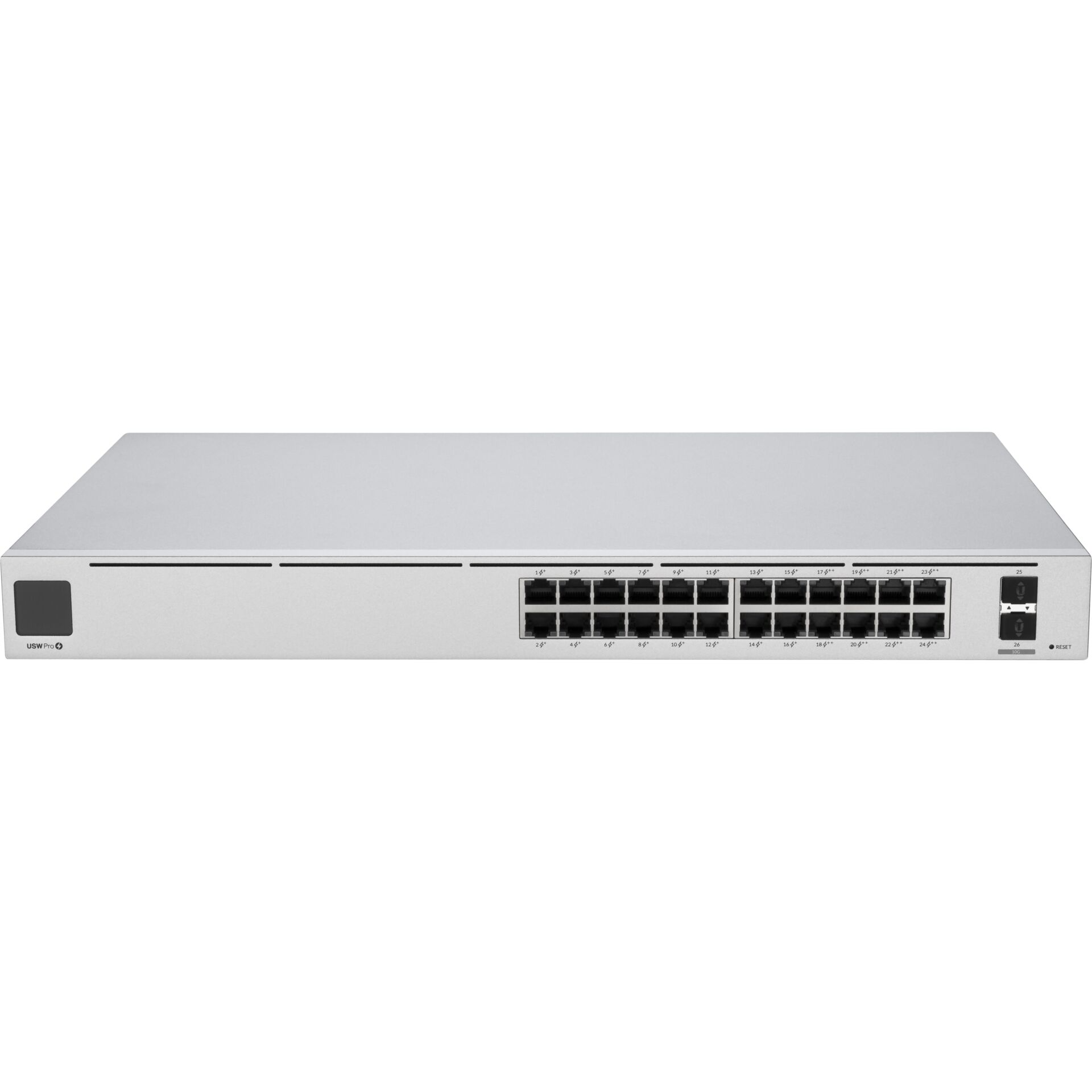 Ubiquiti UniFiSwitch Pro 24 Rackmount Gigabit Managed Switch, 24x RJ-45, 2x SFP+, PoE++, Gen2, Backplane: 88Gb/s