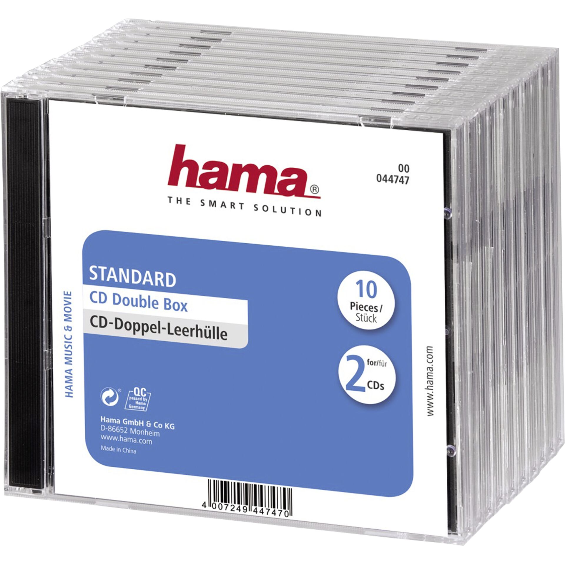 Hama CD Double Box 10er Jewel-Case                 44747