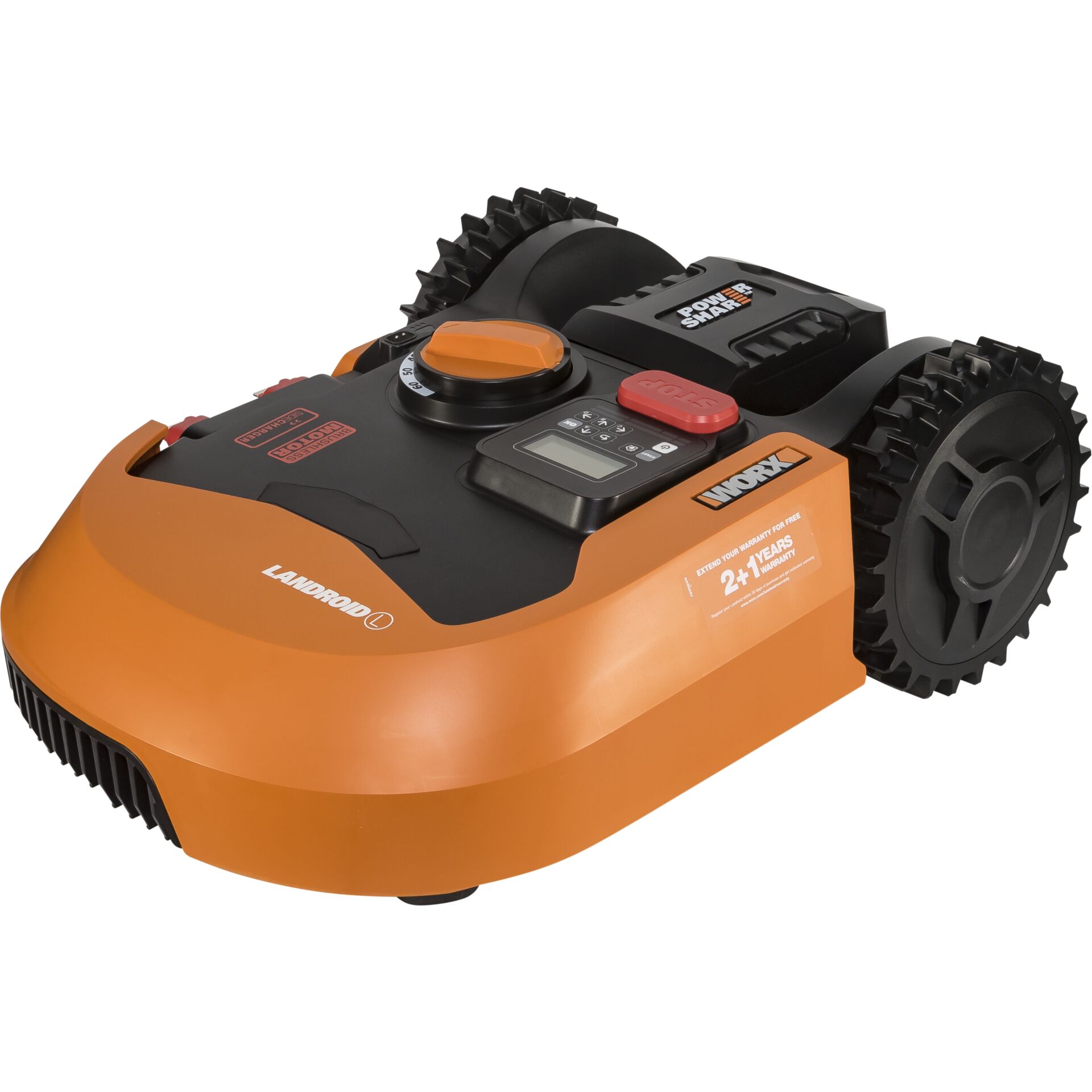 WORX WR155E Rasenmäher Rasenmähroboter Akku Schwarz, Orange