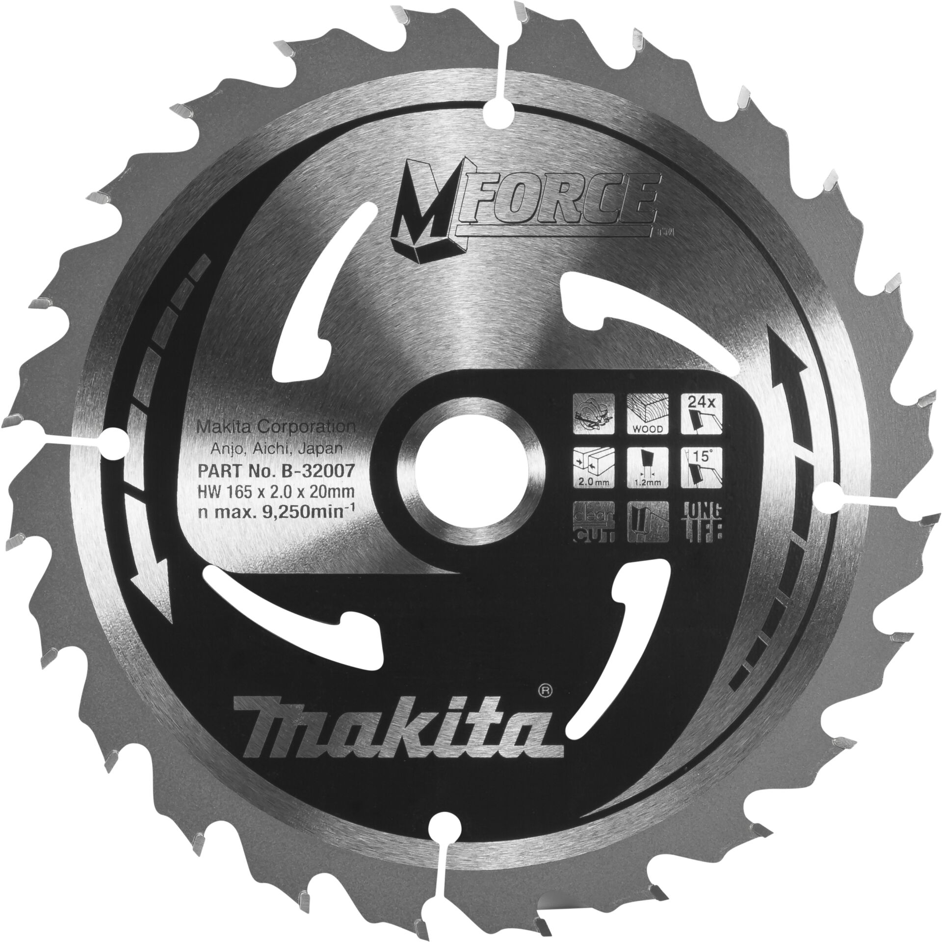 Makita B-32007 M-FORCE Sägeb. 165x20x24Z