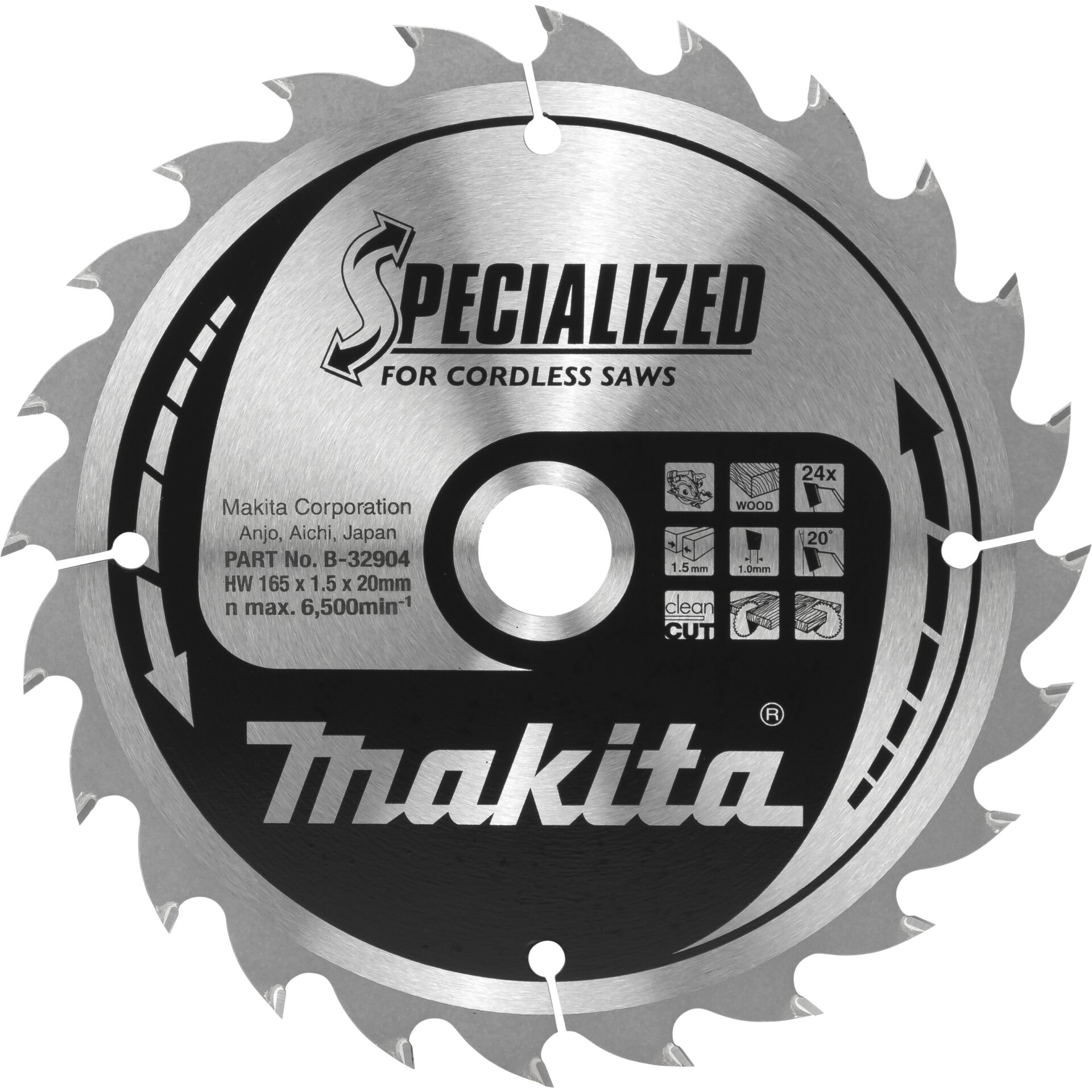 Makita B-32904 SPECIALIZED Sägeb.165x20x24Z