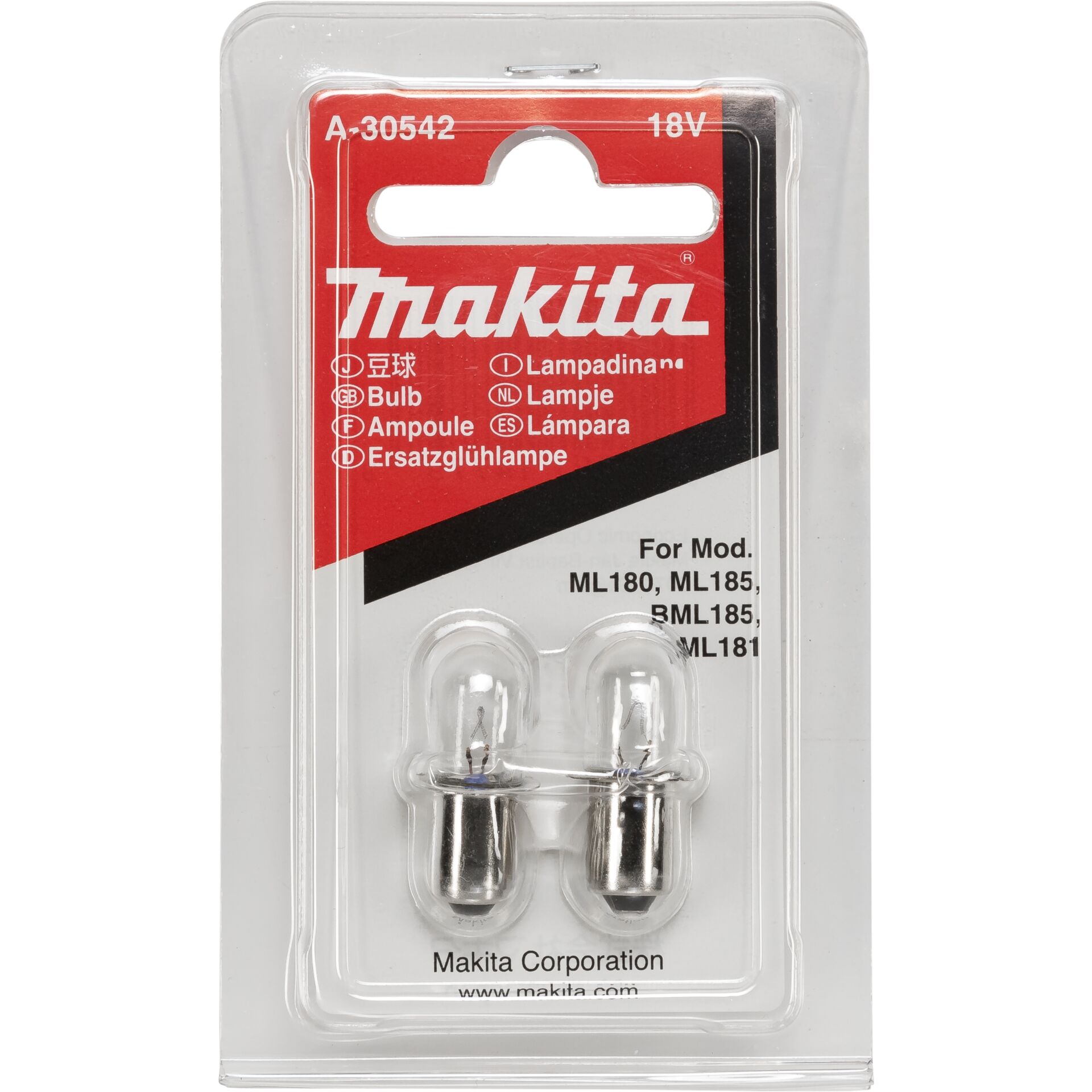 Makita A-30542 Glühlampe 18V