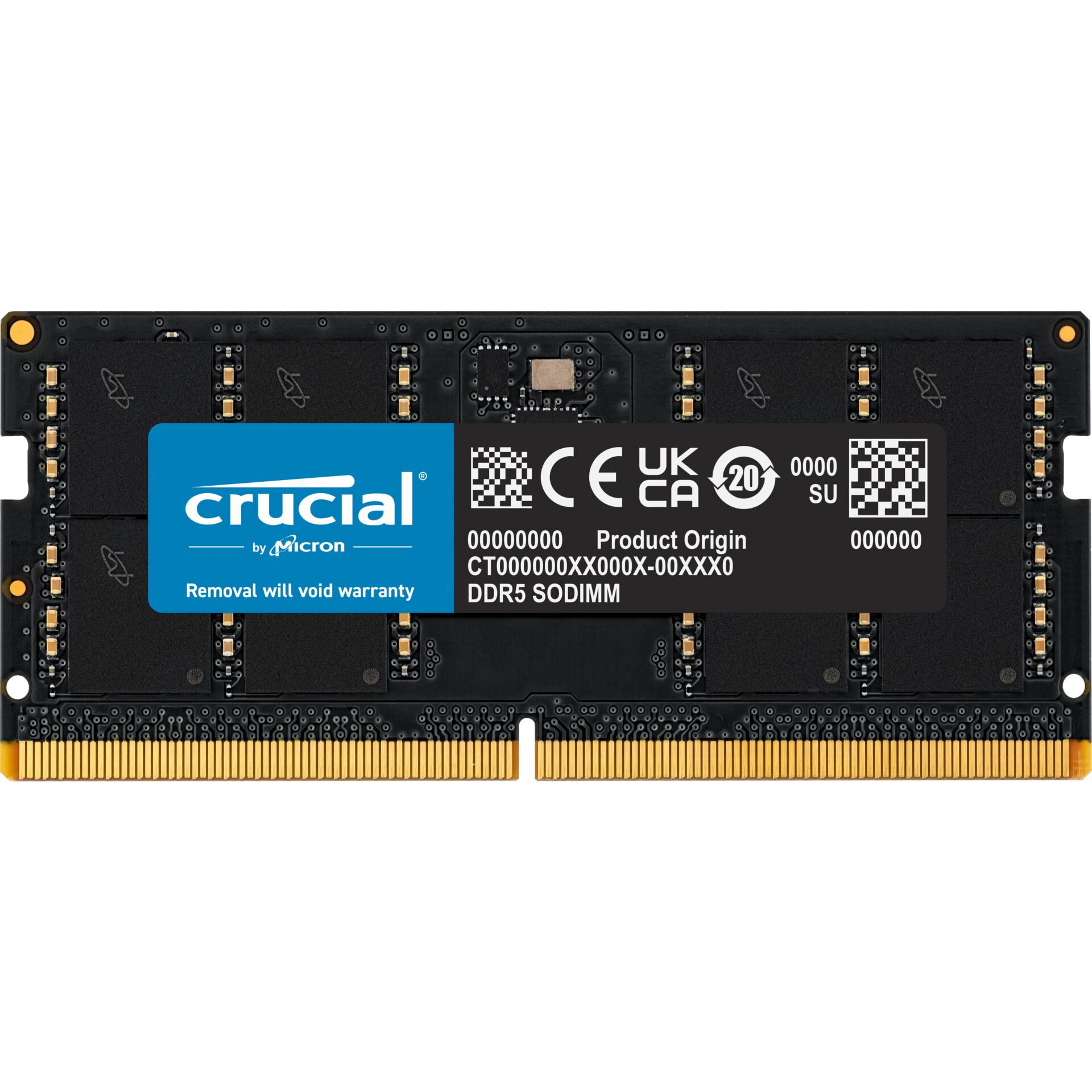 DDR5RAM 32GB DDR5-5600 Crucial SO-DIMM on-die ECC, CL46-45-45