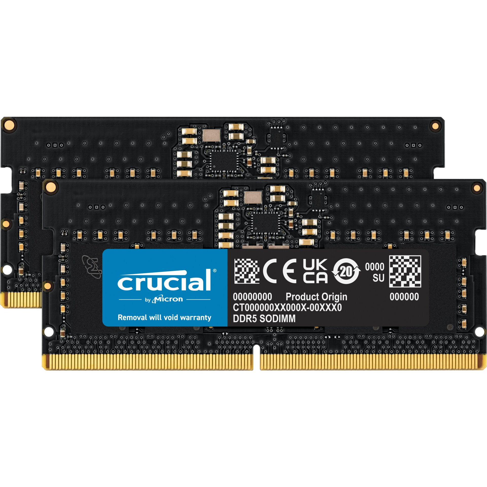 DDR5RAM 2x 8GB DDR5-5600 Crucial SO-DIMM on-die ECC, CL46-45-45 Kit