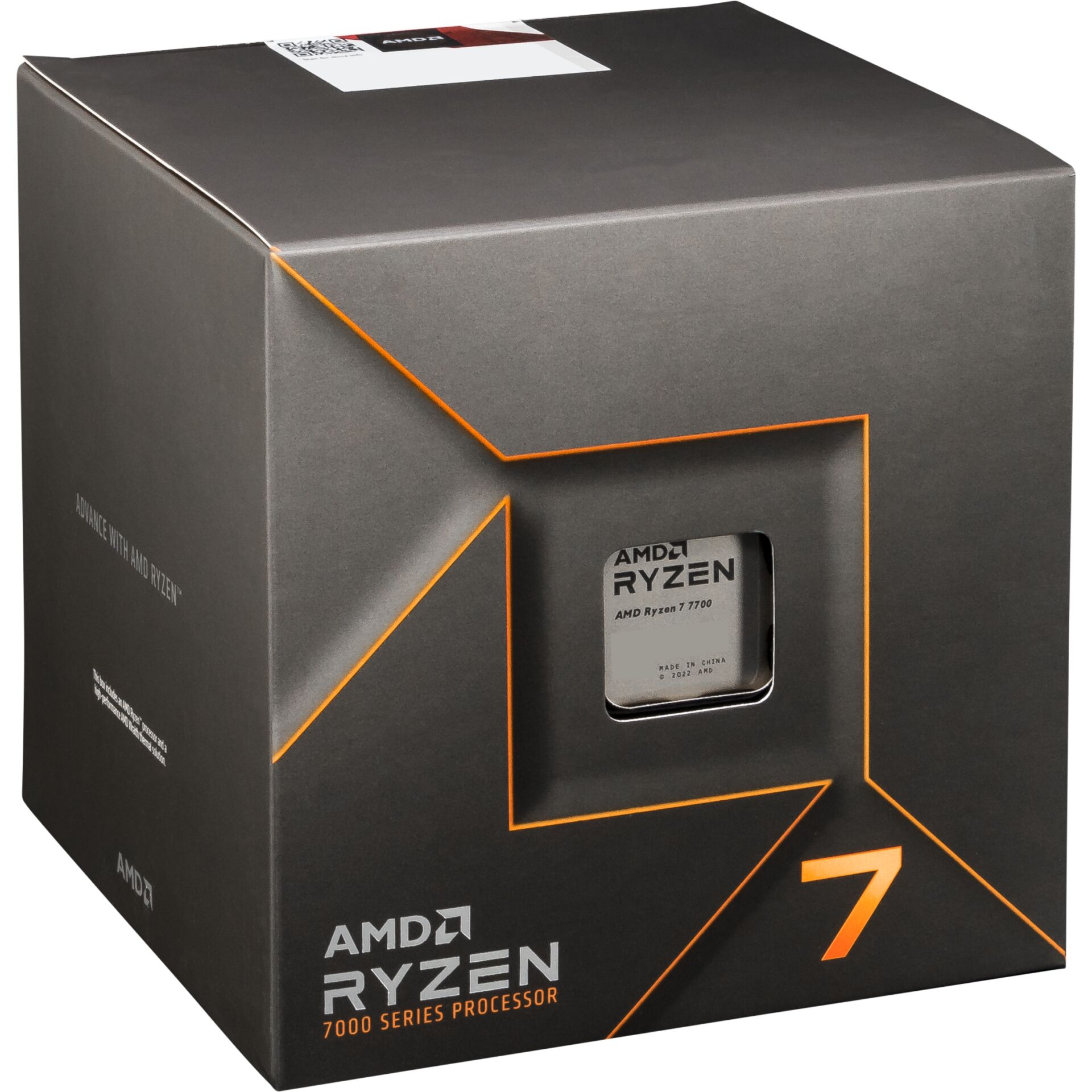 AMD Ryzen 7 7700, 8C/16T, 3.80-5.30GHz, boxed, Sockel AMD AM5 (LGA1718), Raphael CPU