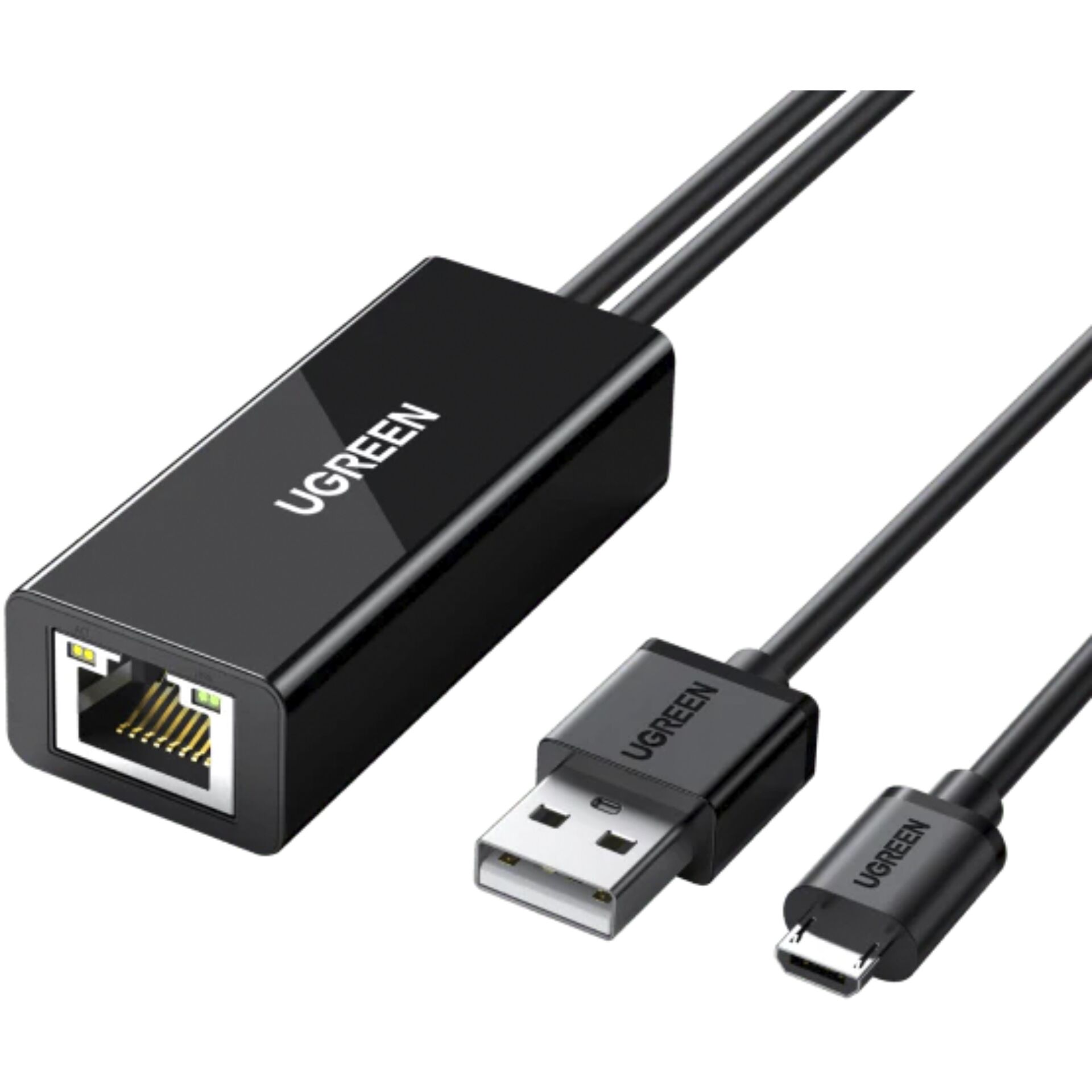 UGREEN Ethernet Adapter für TV / Chromecast Micro-USB auf RJ45