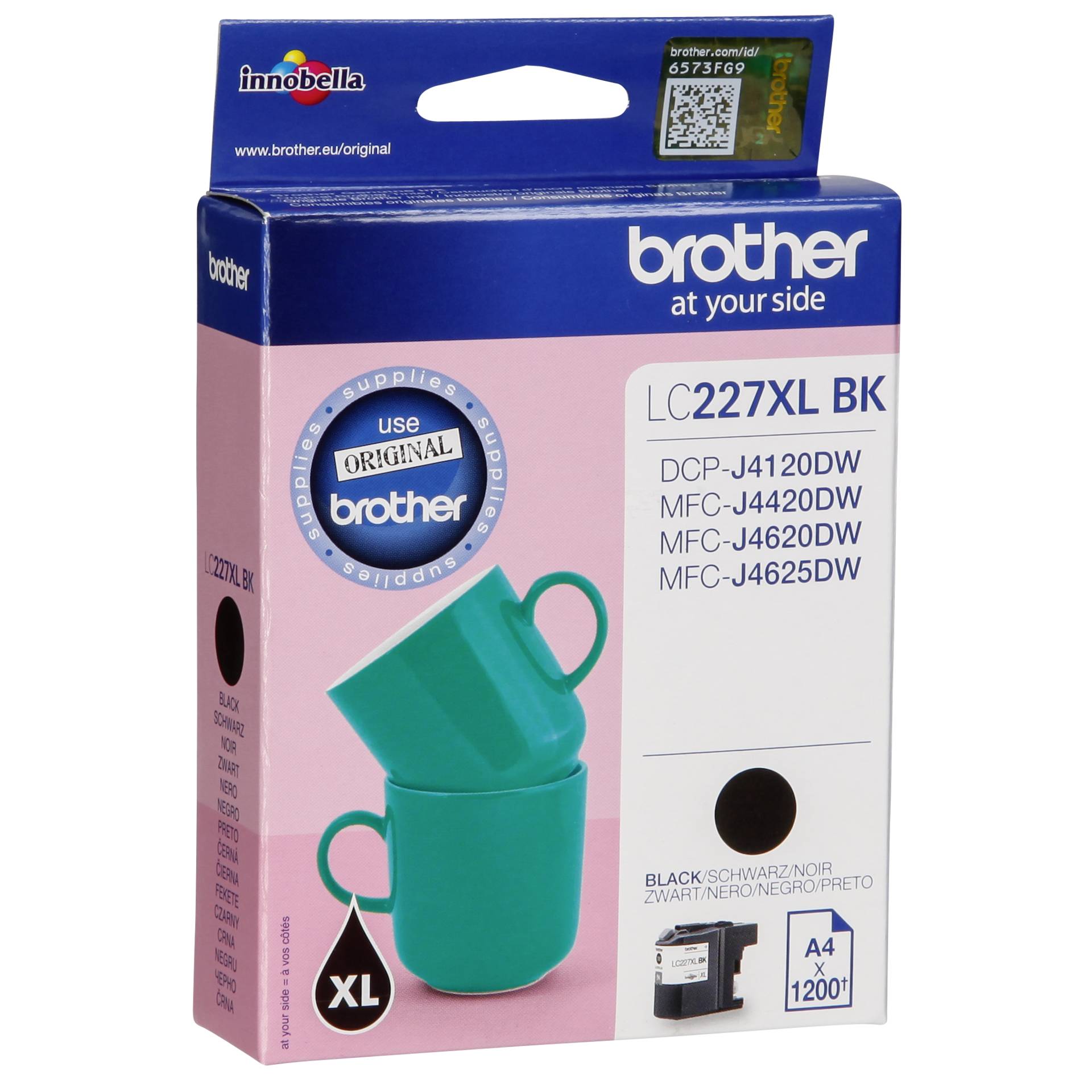 Brother LC-227XL BK Tinte schwarz 