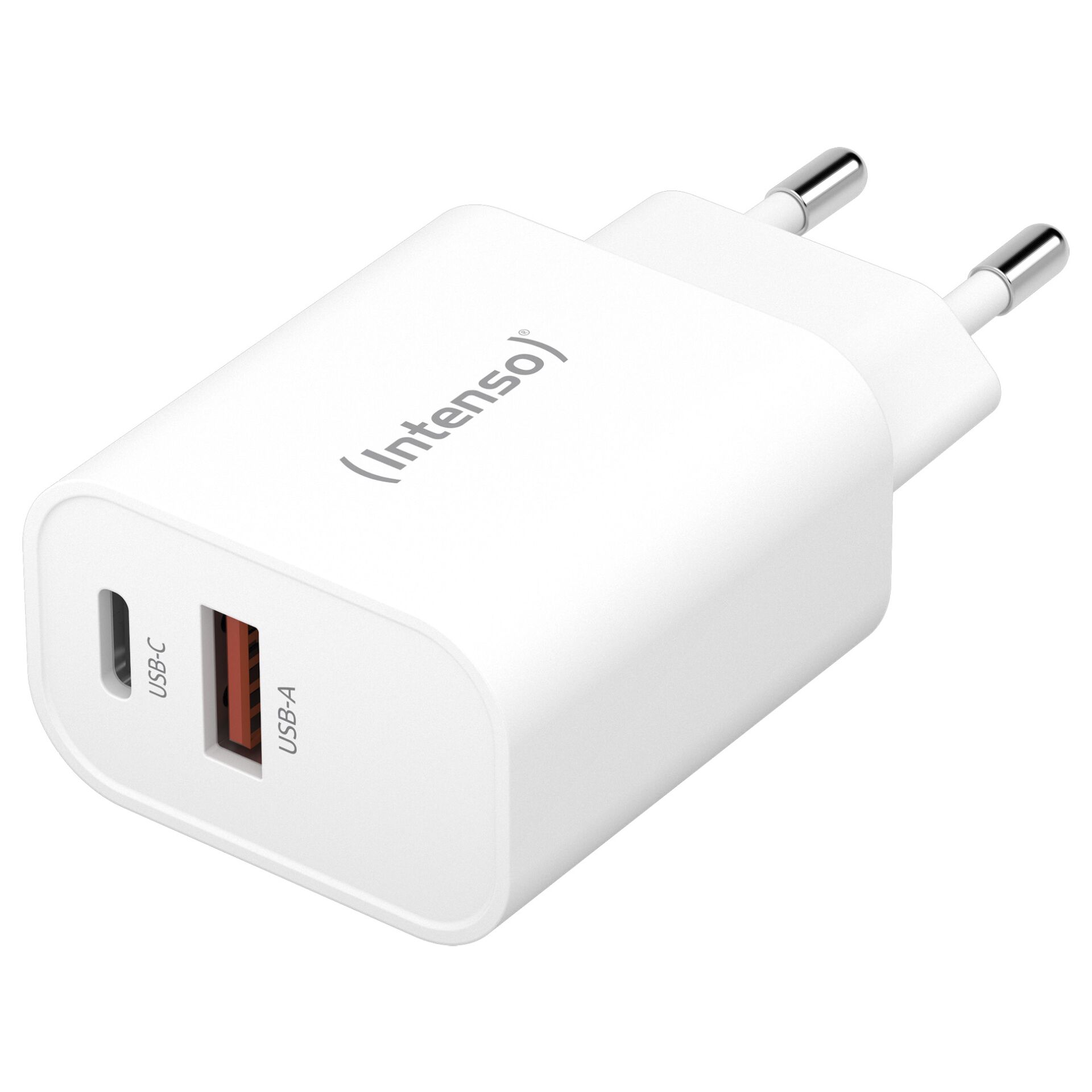 Intenso Power Adapter W30AC weiß 1x USB-A 1x USB-C 30W 