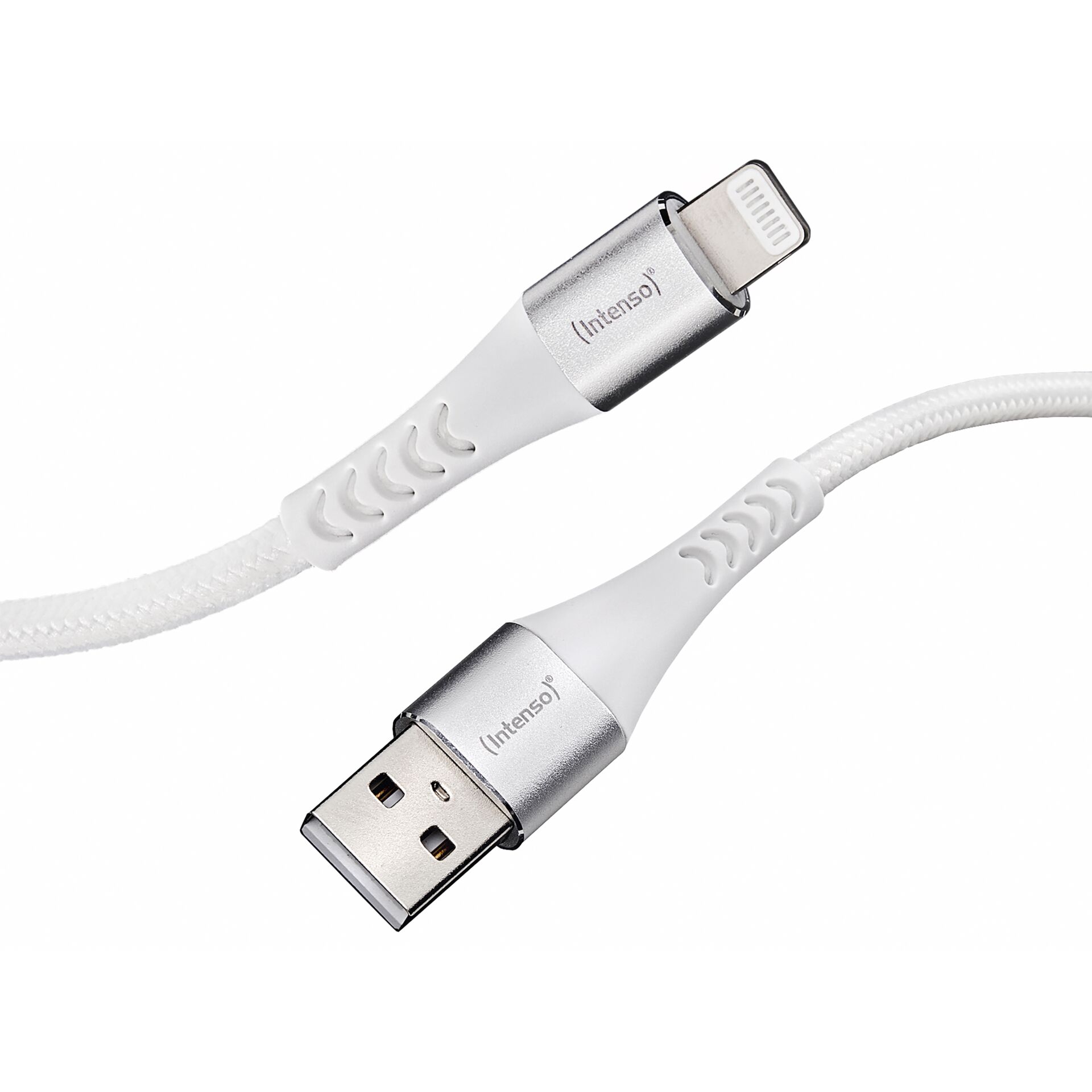 Intenso USB-Kabel A315L Nylon 1,5m weiß USB-A / Lightning 12W