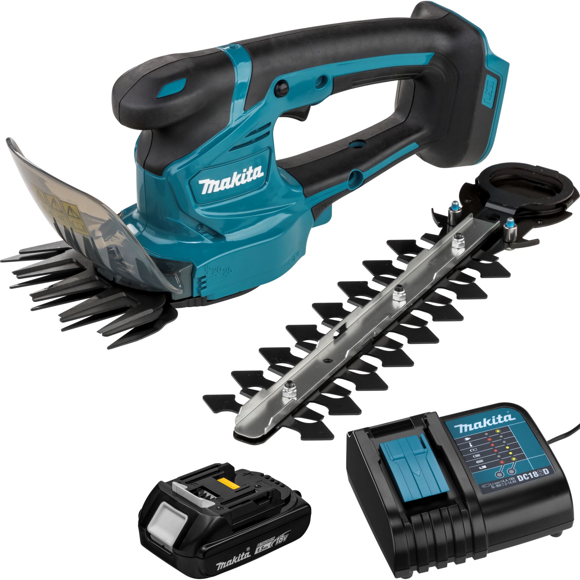 Makita DUM111SYX Bürstenschneider/Rasentrimmer 27 W Akku Schwarz, Blau