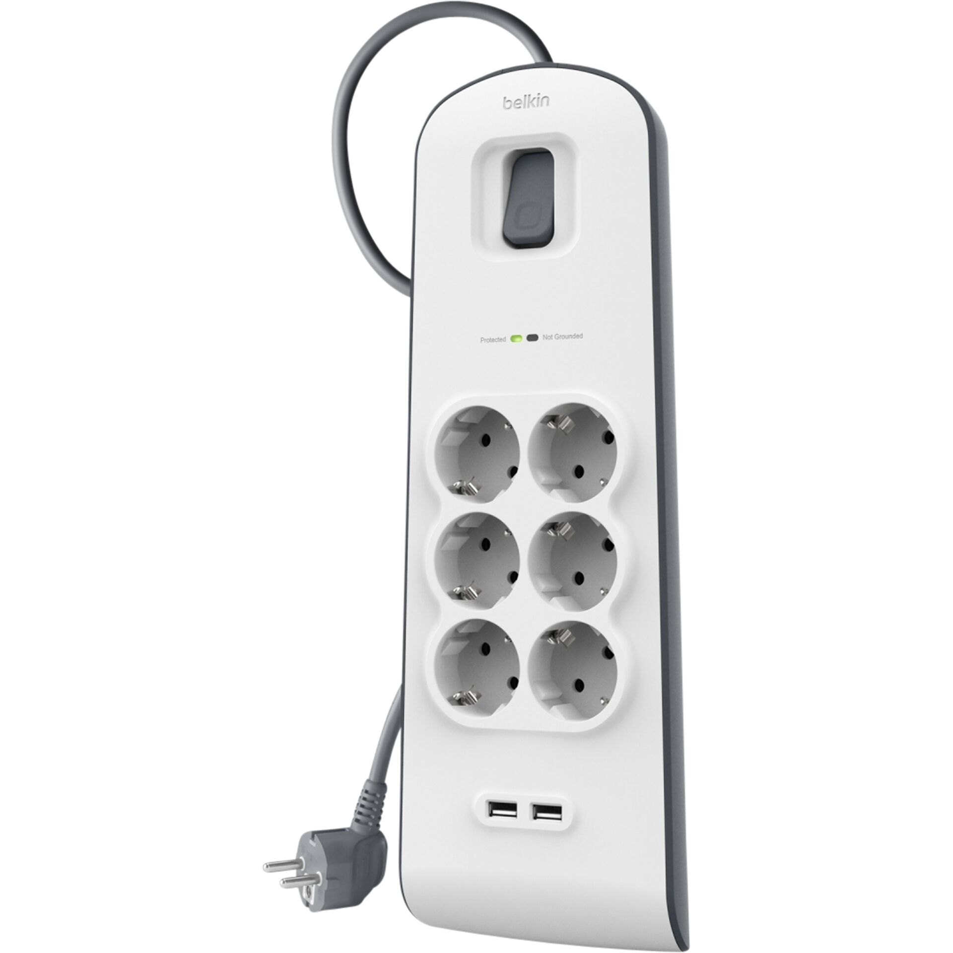 Belkin BSV604vf2M Weiß 6 AC-Ausgänge 2 m