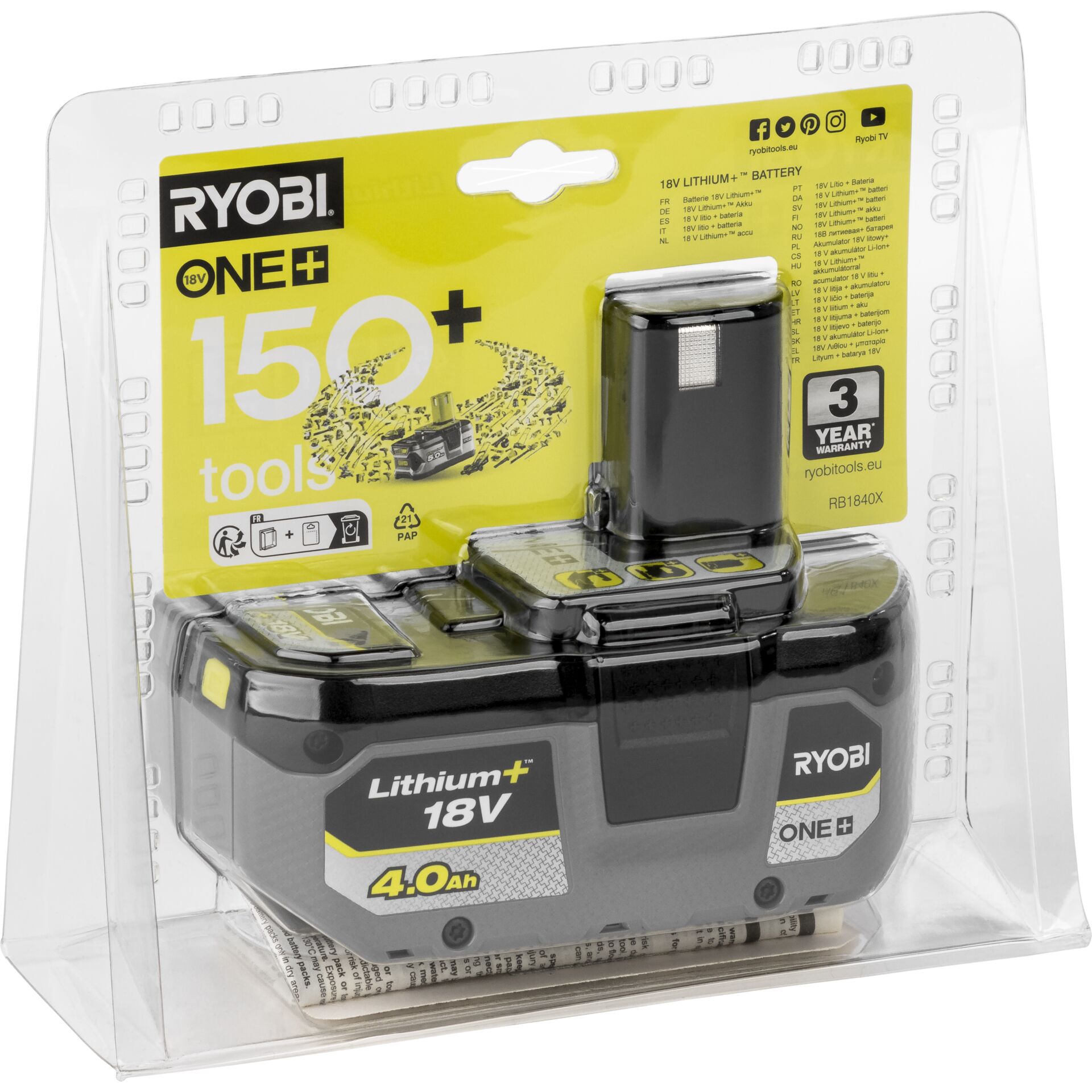 Ryobi RB1840X Akku