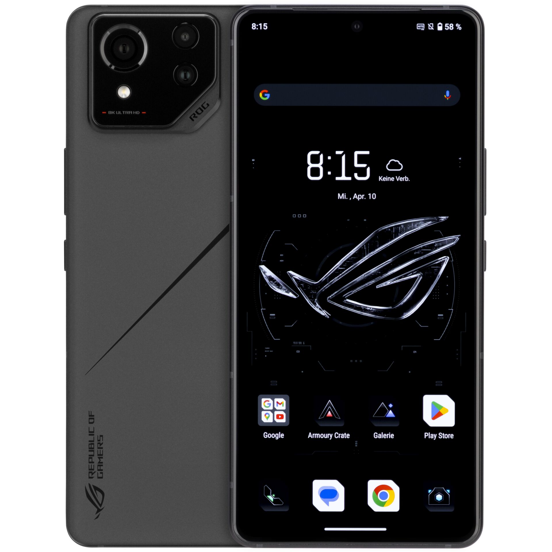 ASUS ROG Phone 8 Pro AI2401-16G512GP 17,2 cm (6.78) Dual-SIM Android 14 5G USB Typ-C 16 GB 512 GB 5500 mAh Schwarz