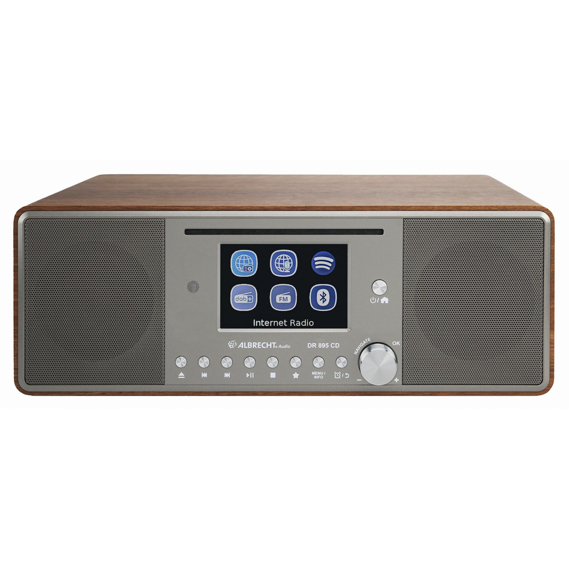 Albrecht DR 895 CD Hybridradio braun