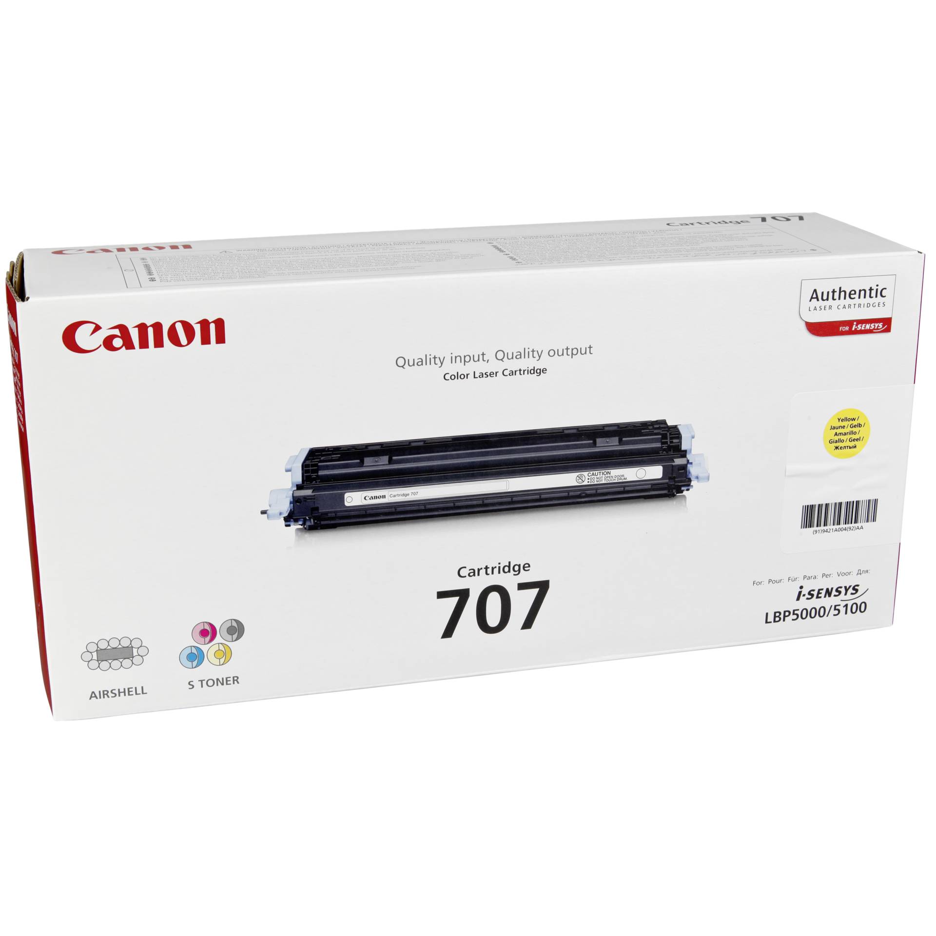 Canon Toner 707  gelb 