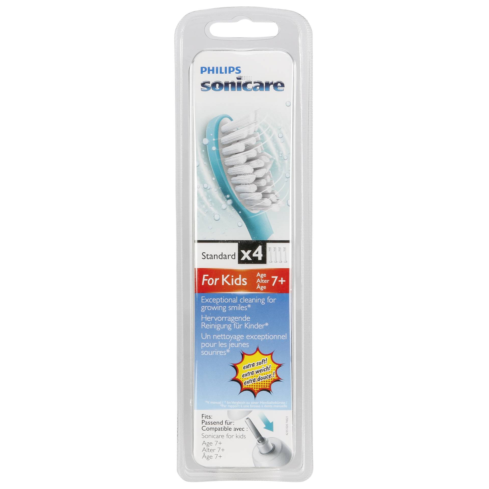 Philips Sonicare For Kids For Kids HX6044/33 Standard-Bürstenköpfe für Schallzahnbürste