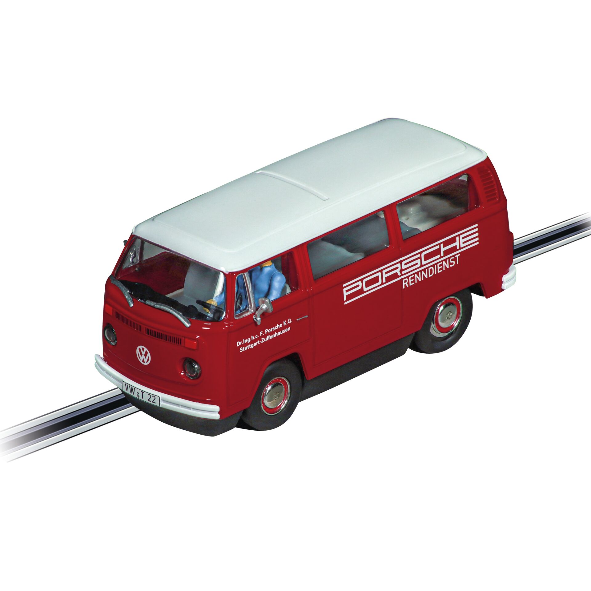 Carrera Digital 132 Auto - VW Bus T2b Porsche Renndienst