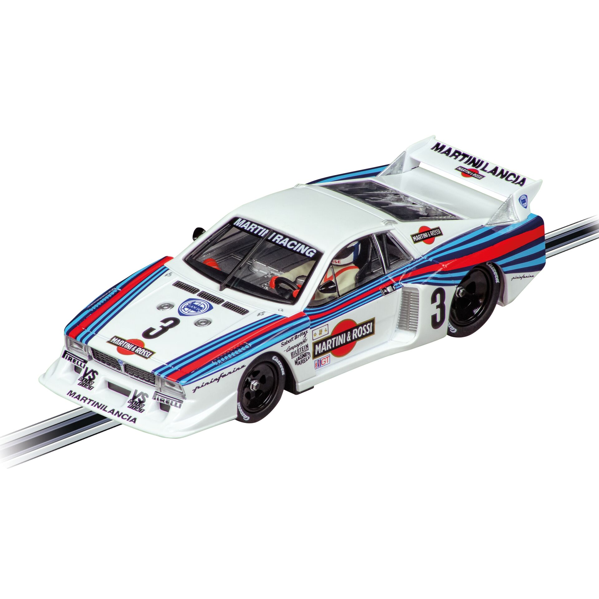 Carrera Digital 132 Auto - Lancia Beta Montecarlo Turbo Lancia Martini Racing, No.3, Daytona 1981