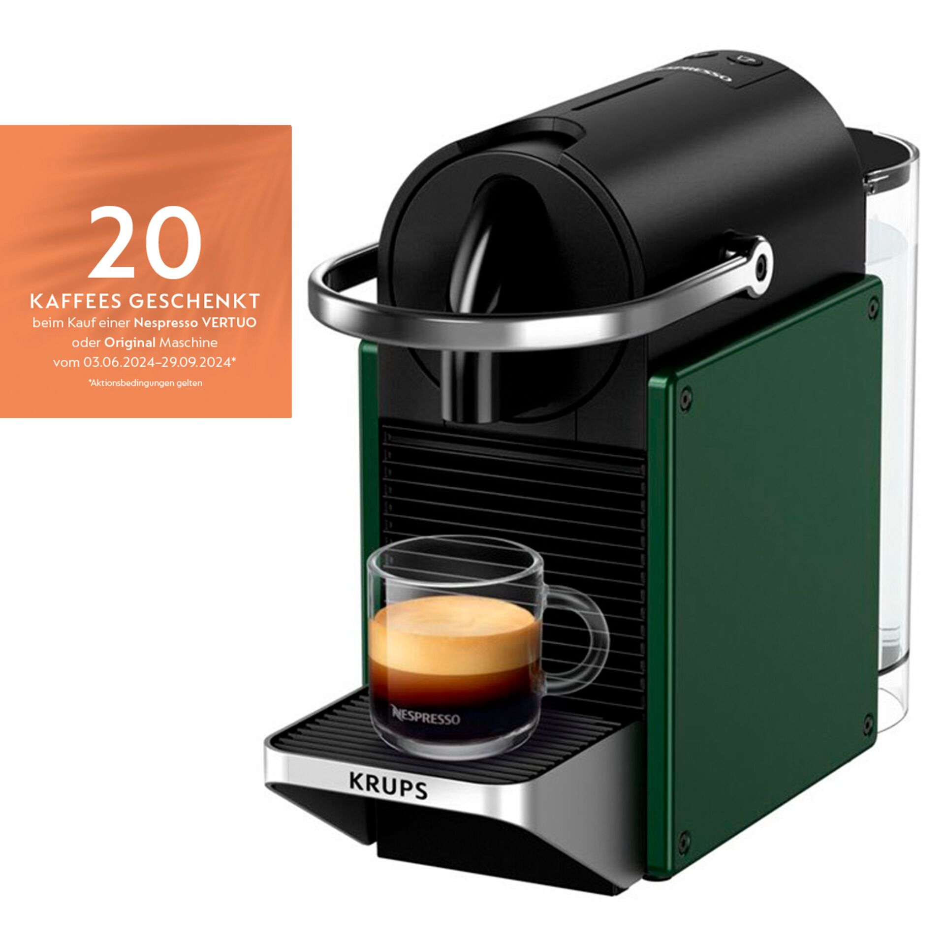 Krups XN 3063  Nespresso Pixie grün