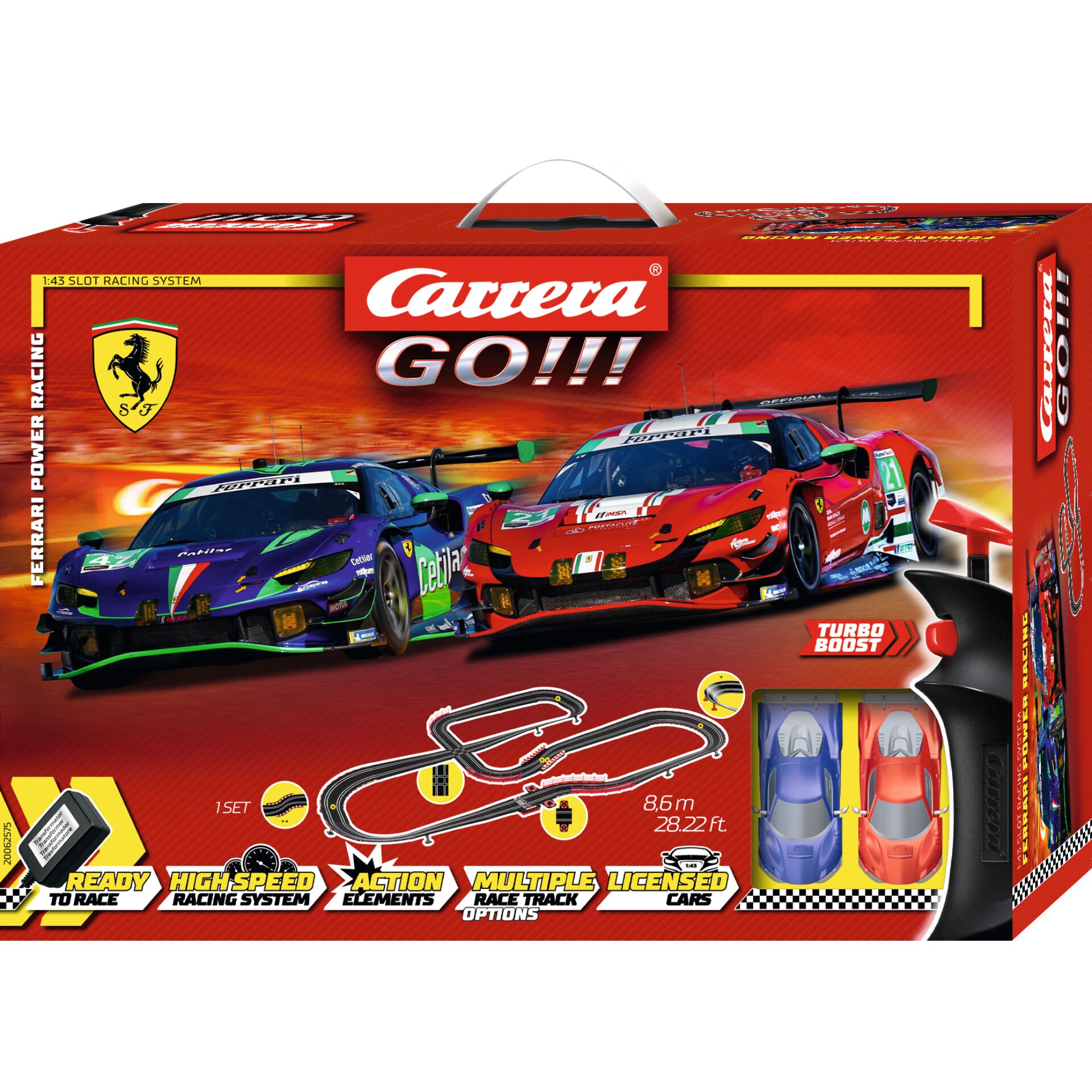 Carrera GO!!! Set - Ferrari Power Racing