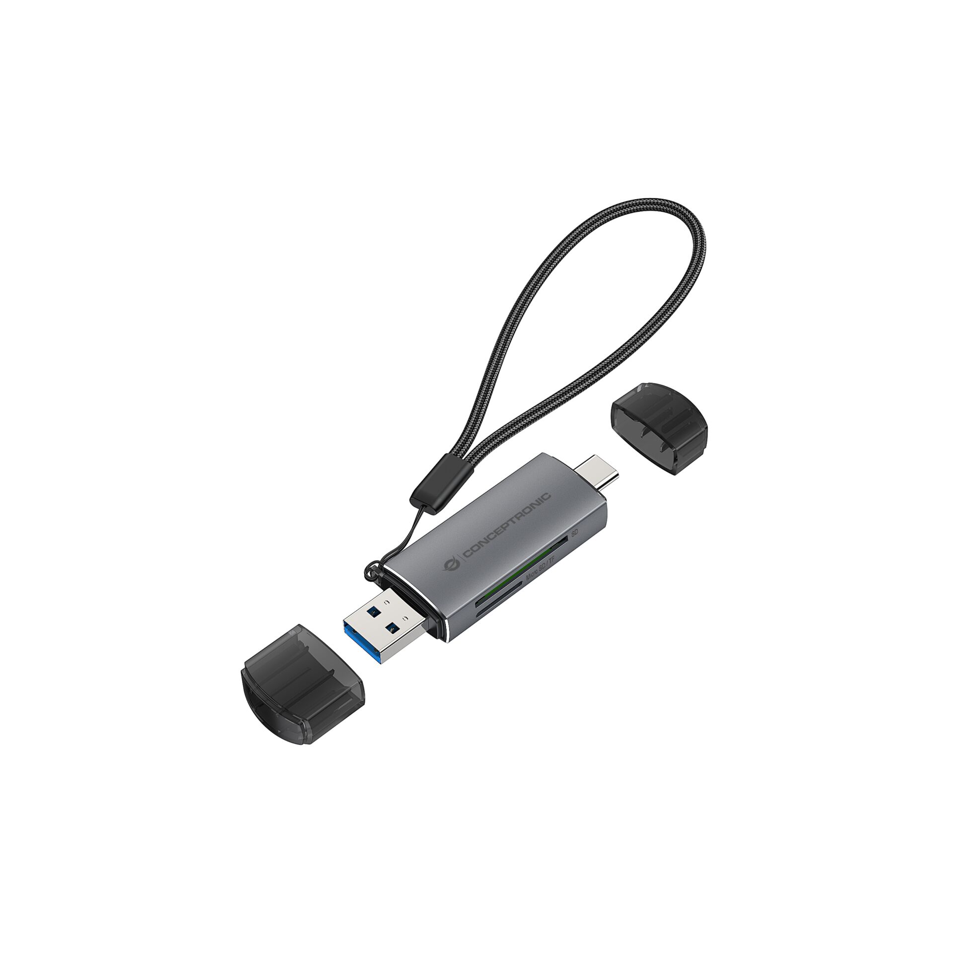 Conceptronic BIAN05G 2-in-1 Dual Plug Kartenleser