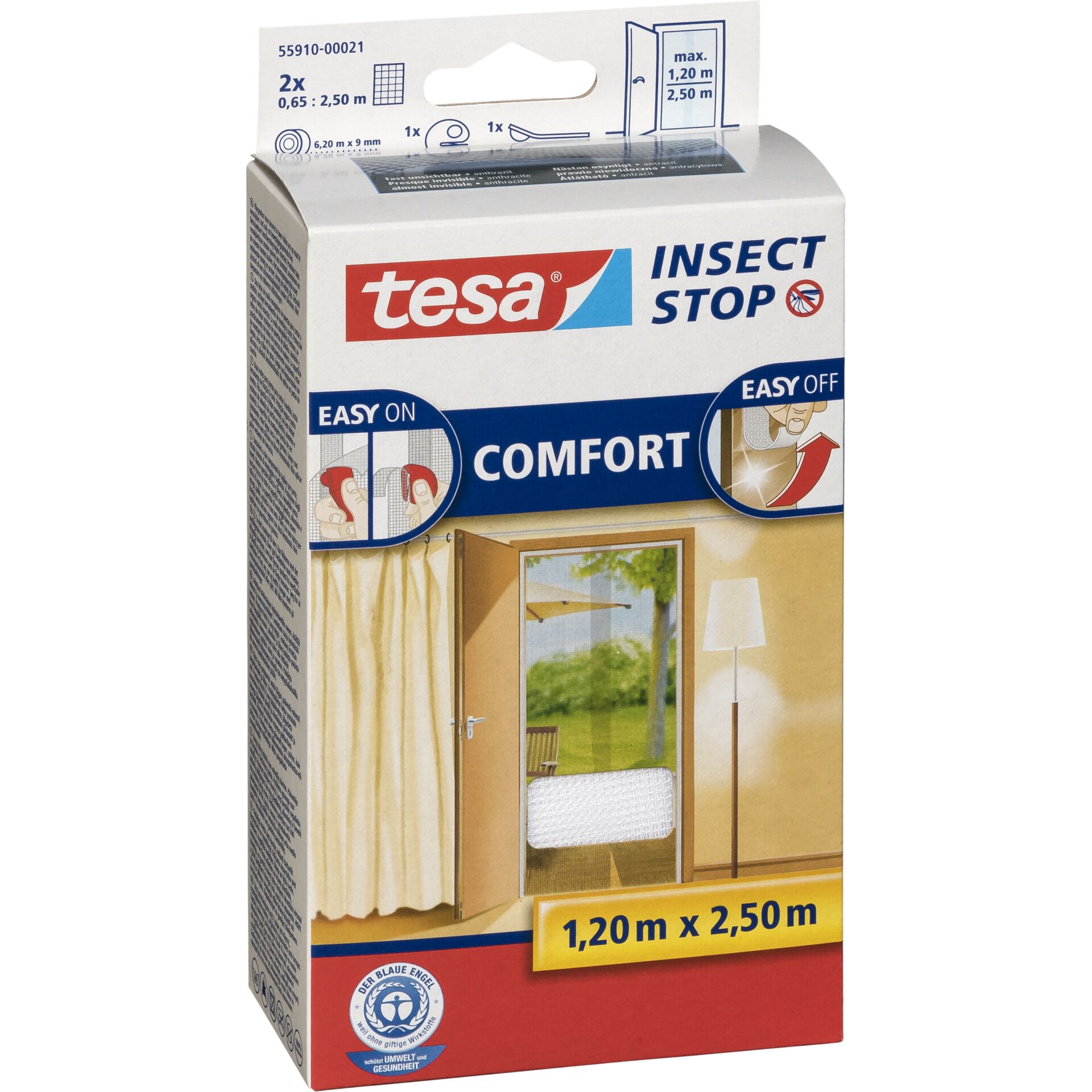 TESA Insect Stop Comfort Moskitonetz Tür Weiß