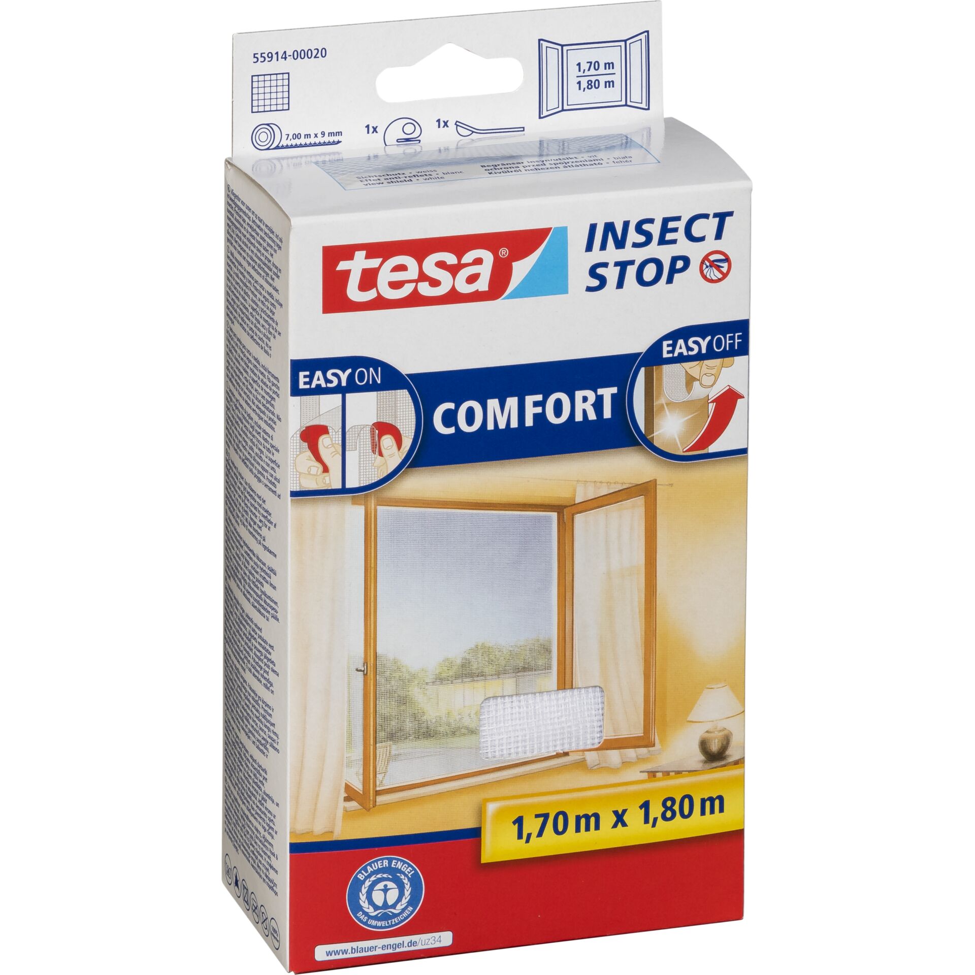 TESA Insect Stop Comfort Moskitonetz Fenster Weiß