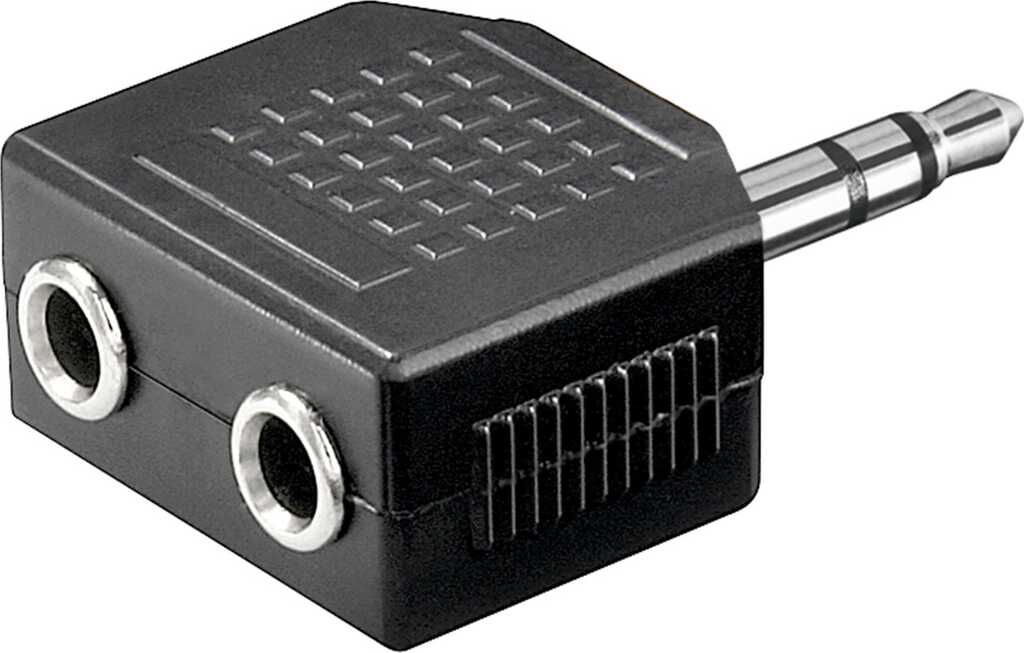 Audio Y-Adapter, Klinke > 2x Klinke stecker/ buchse goobay