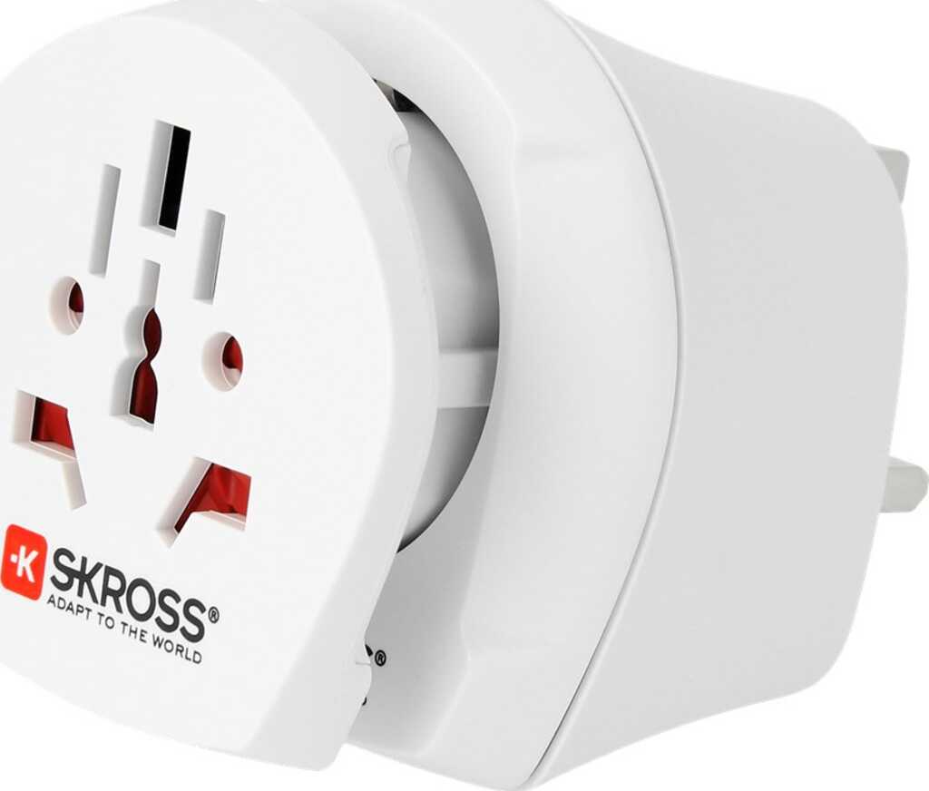 Skross 39768 Netzstecker-Adapter Universal Typ F Weiß