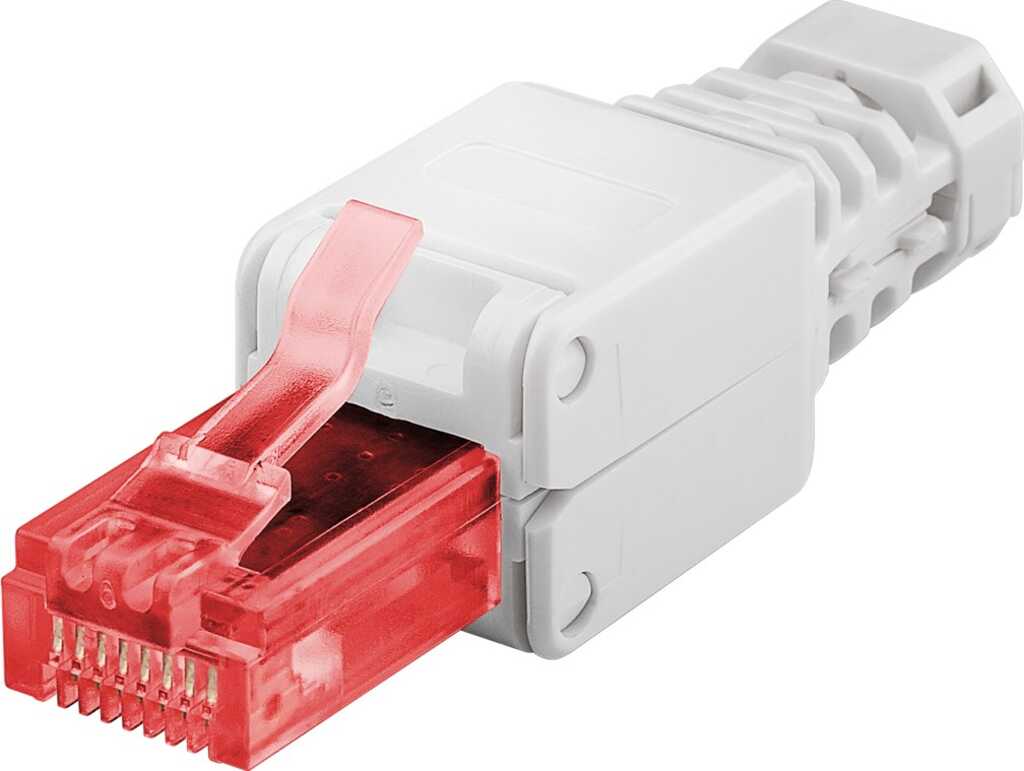 goobay CAT 6 UTP werkzeugfreier RJ45 Netzwerk-Stecker 