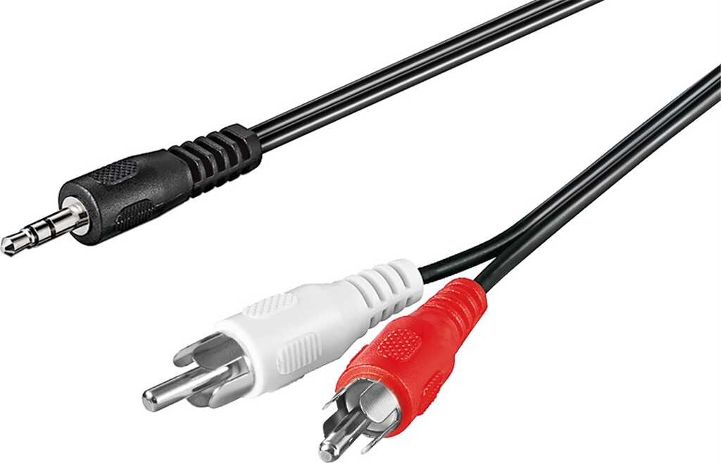 1,5m Audio Adapterkabel AUX, 3,5 mm Klinke zu Stereo Cinch-Stecker goobay