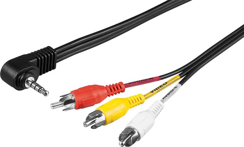 1,5m Adapterkabel, Composite Audio Video zu 3,5mm goobay