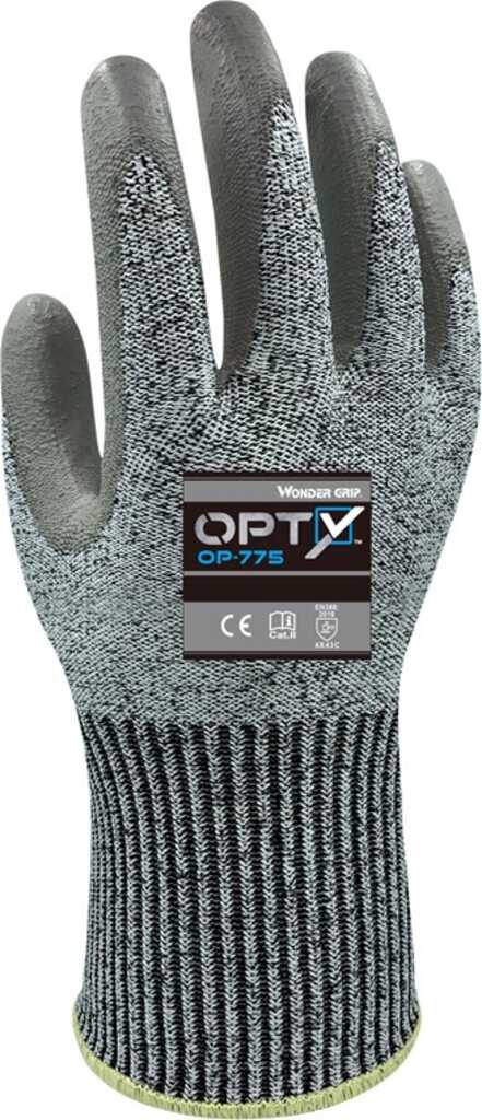 Wonder Grip OP-775 Werkstatthandschuhe Grau Polyester, Polyurethan, Spandex 1 Stück(e)